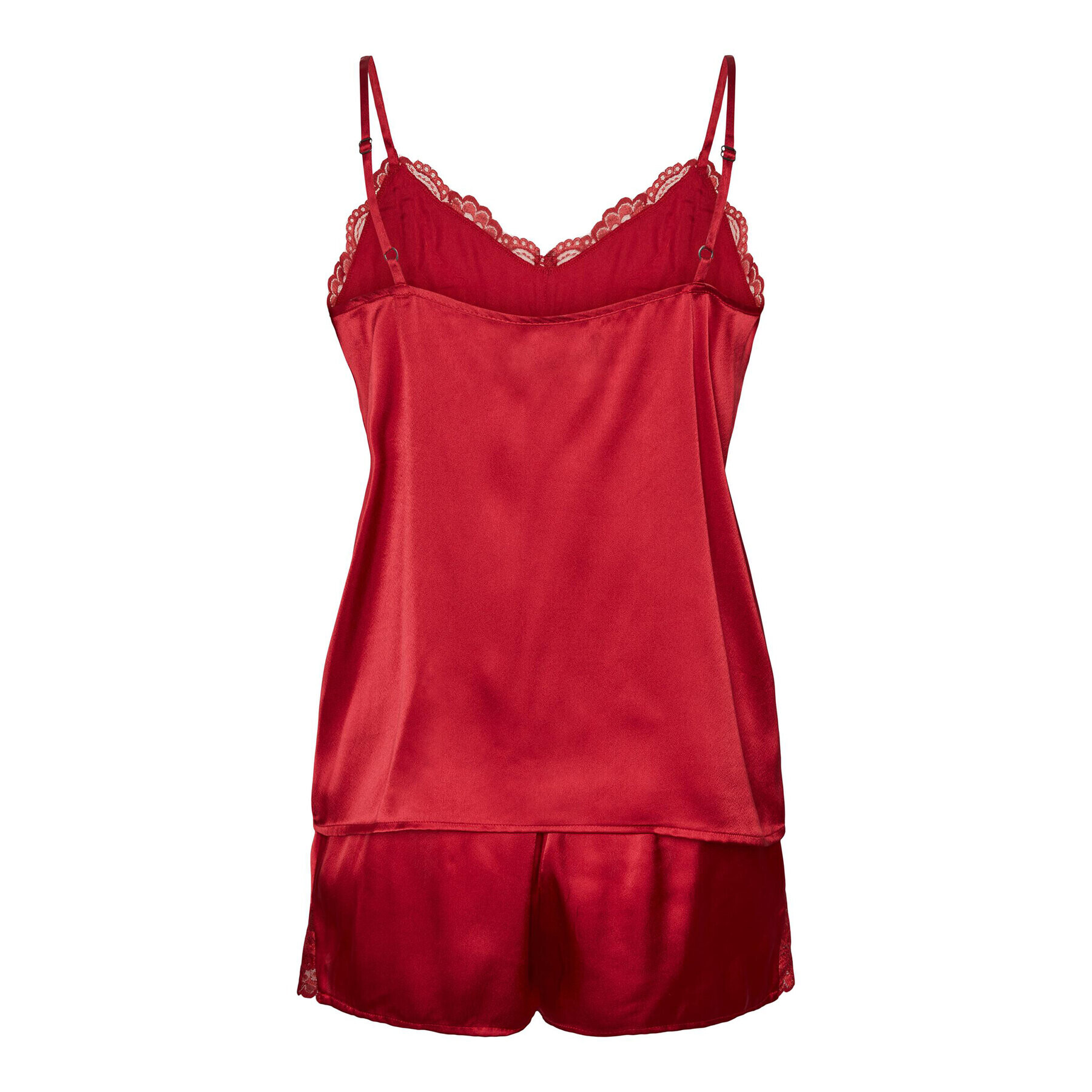 Pieces Пижама 17142952 Червен Regular Fit - Pepit.bg
