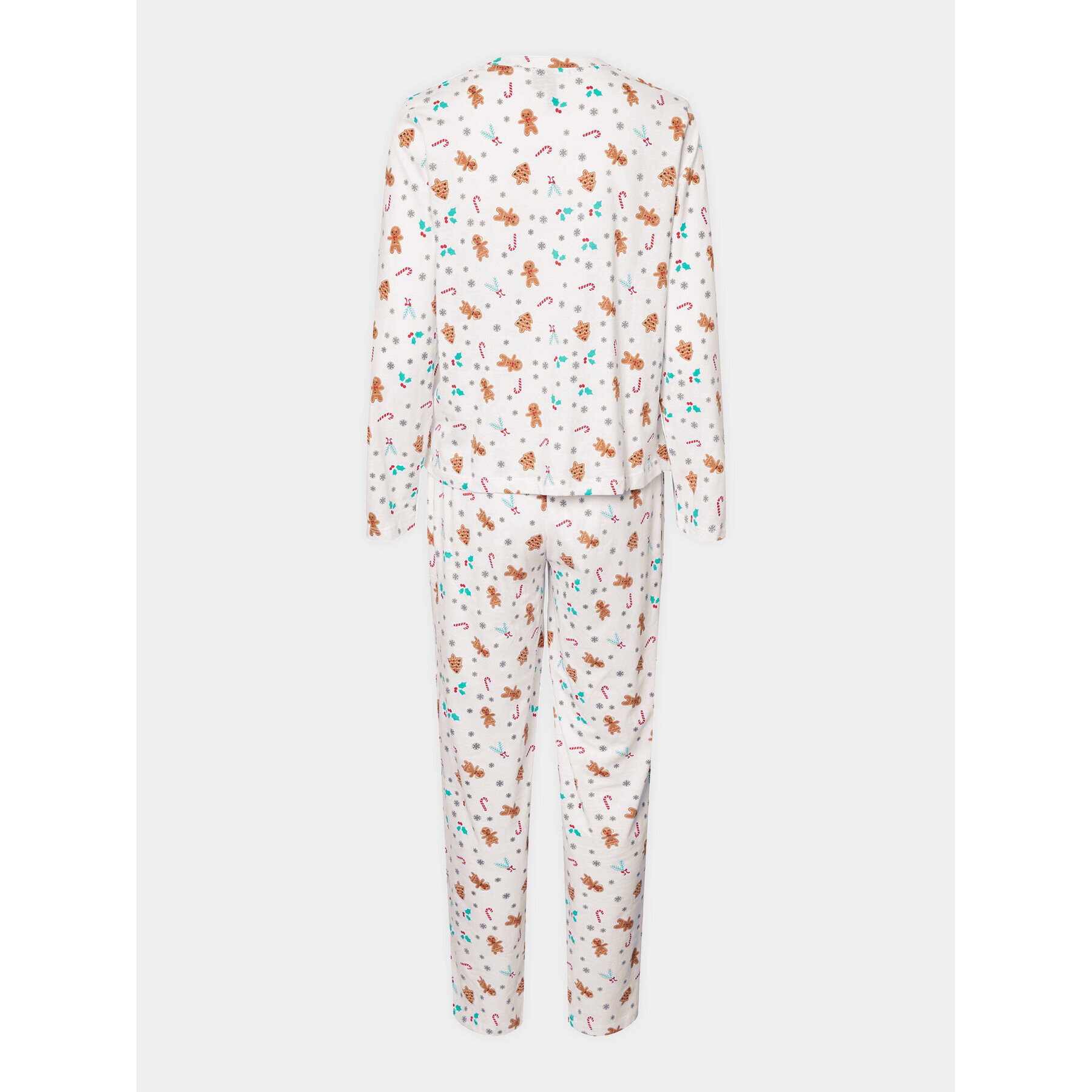 Pieces Пижама 17147221 Бял Regular Fit - Pepit.bg