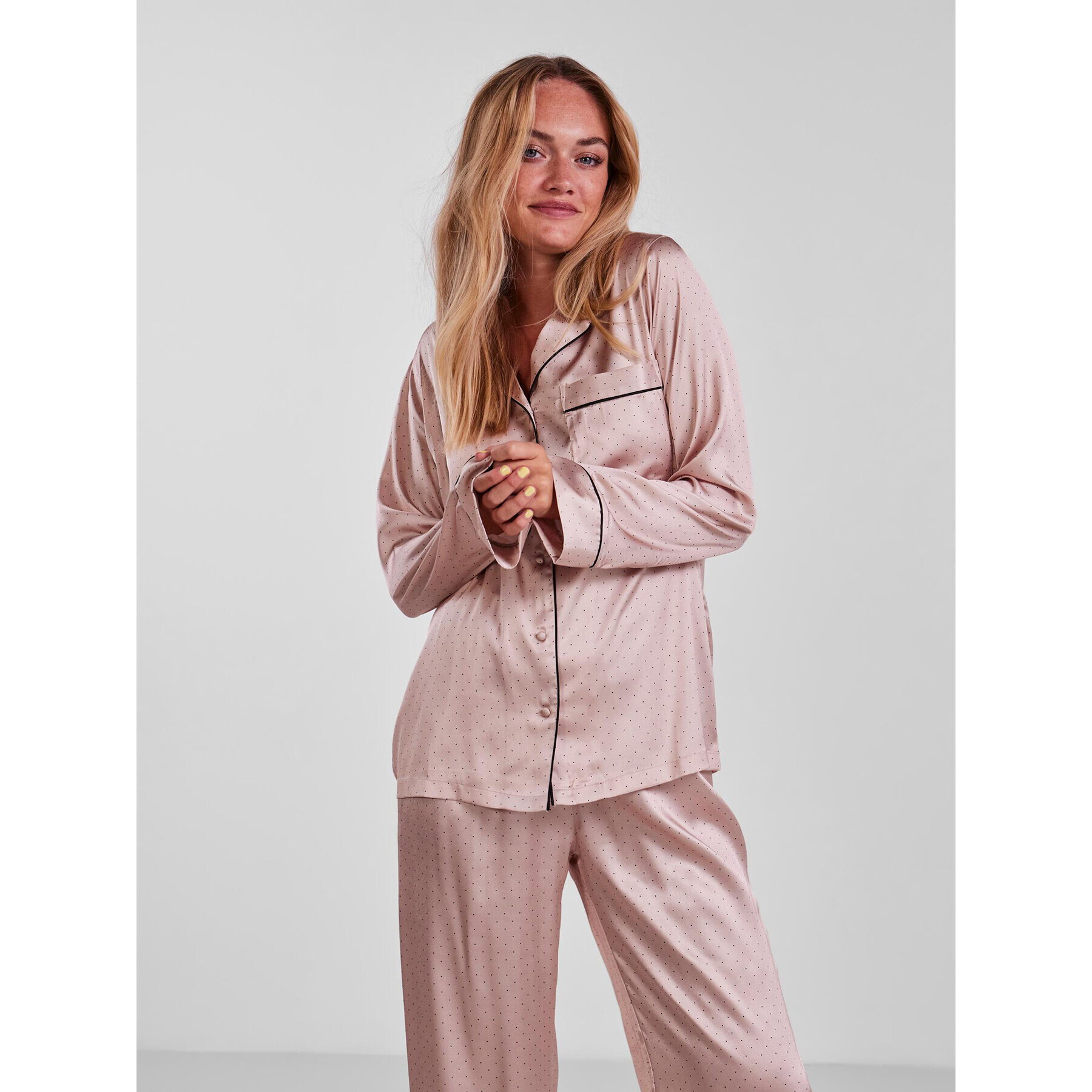 Pieces Пижама Adela 17129535 Розов Relaxed Fit - Pepit.bg