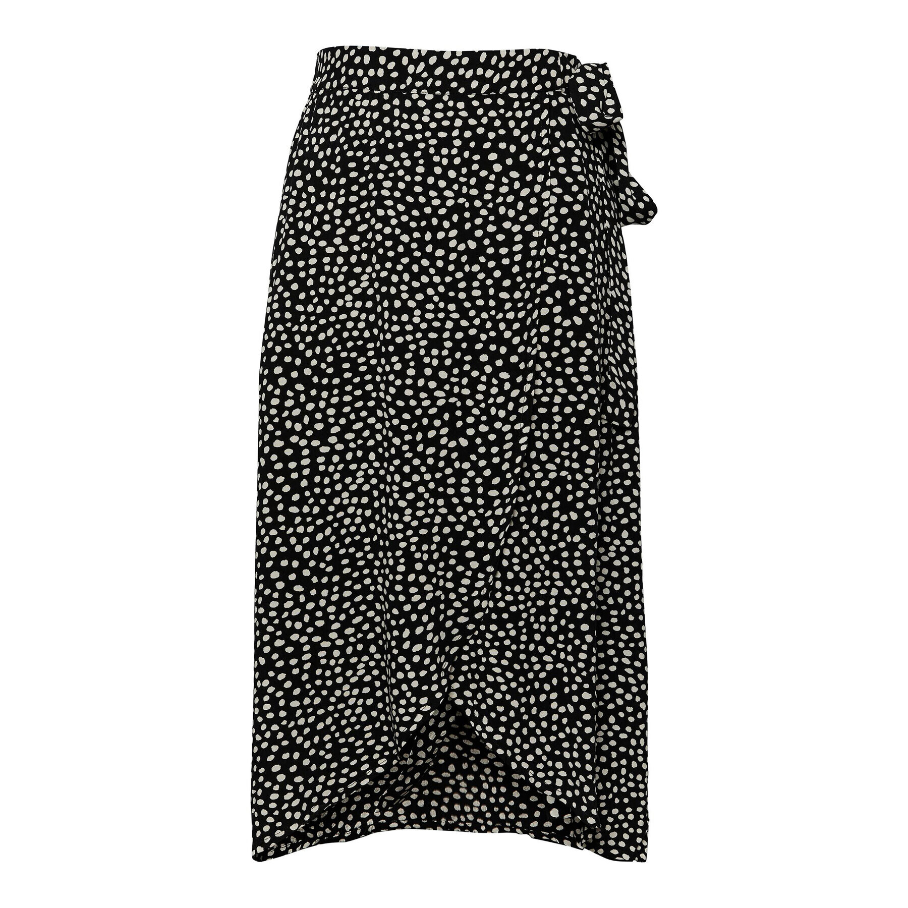 Pieces Миди пола 17133697 Черен Regular Fit - Pepit.bg