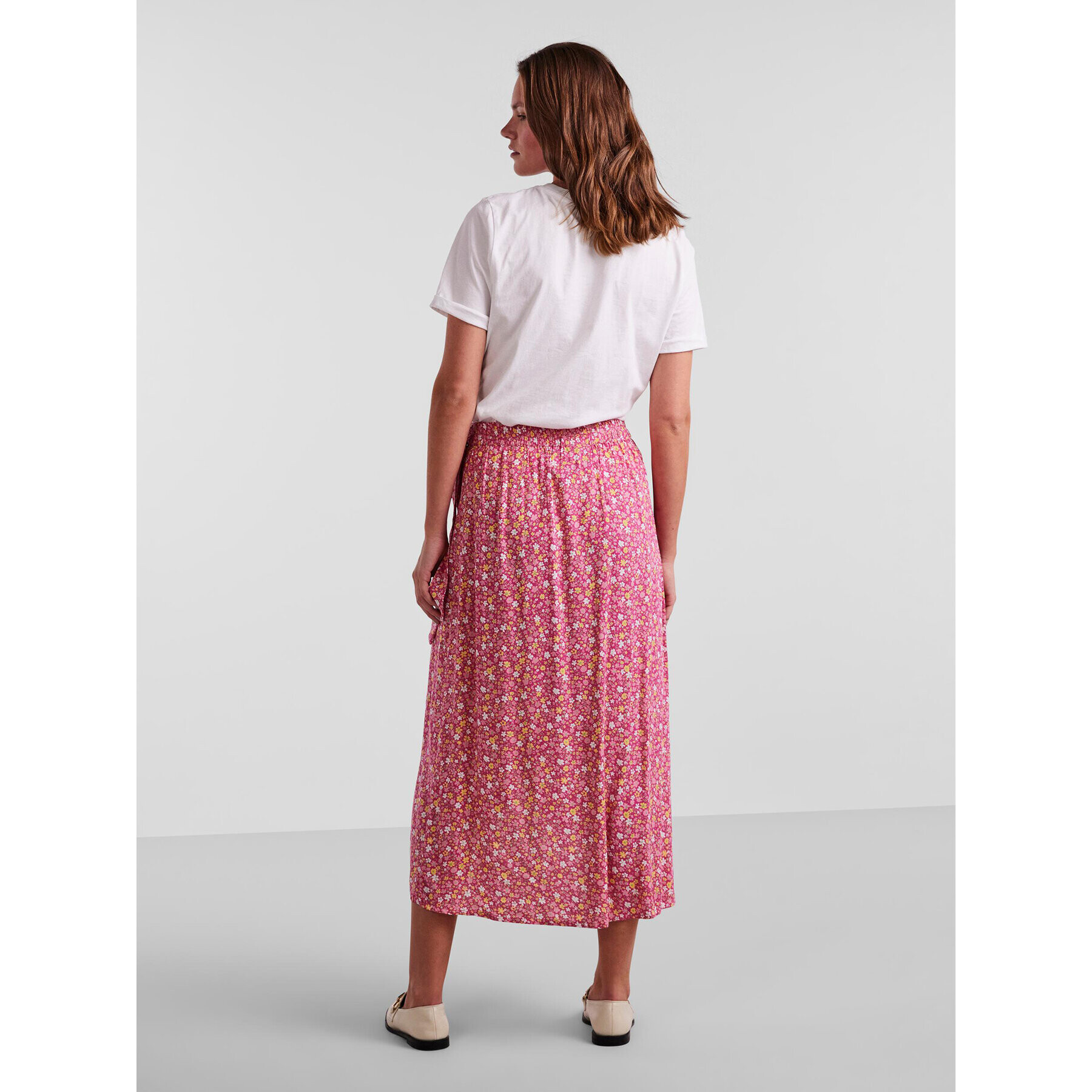 Pieces Миди пола 17133697 Виолетов Regular Fit - Pepit.bg
