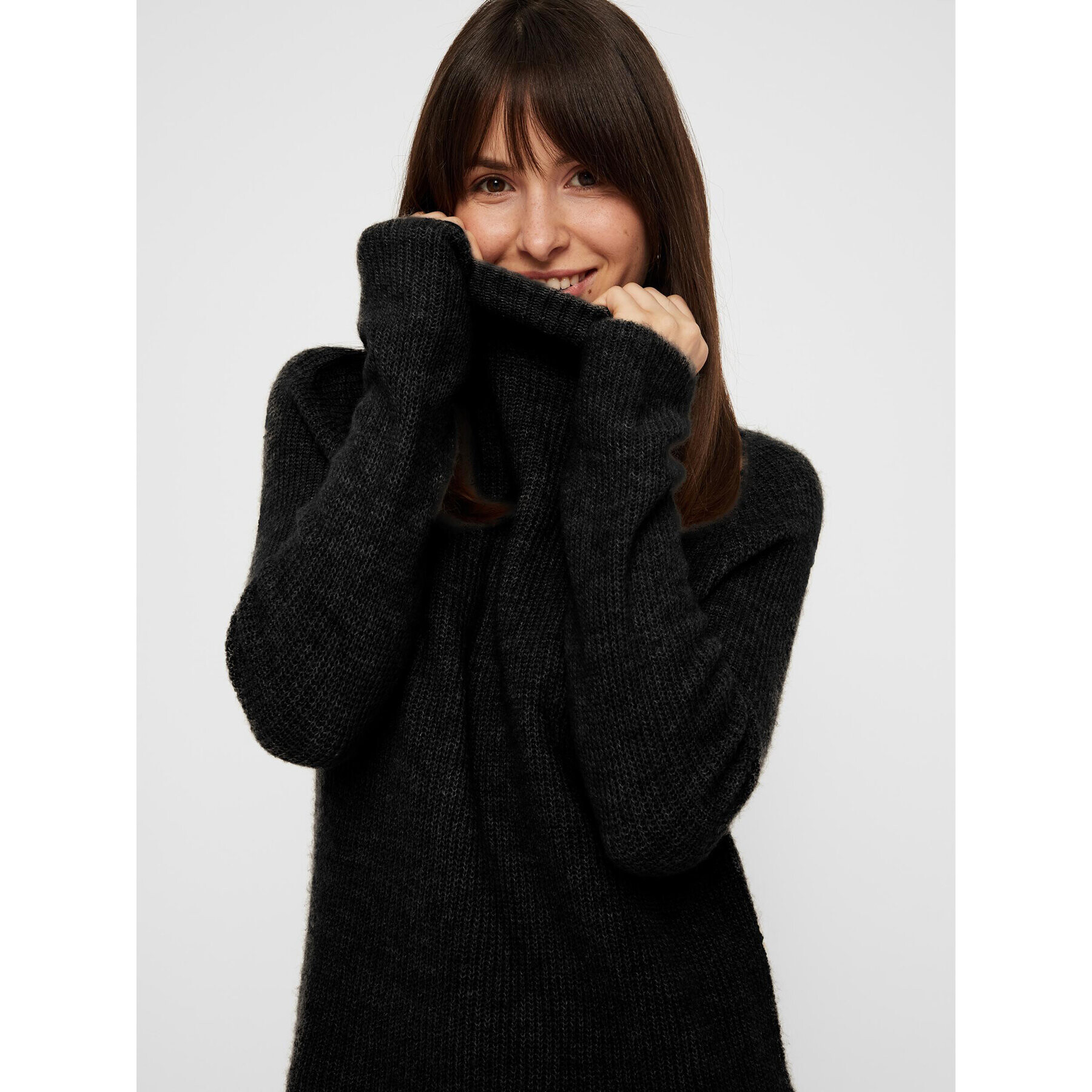 Pieces Поло Ellen 17098263 Черен Relaxed Fit - Pepit.bg