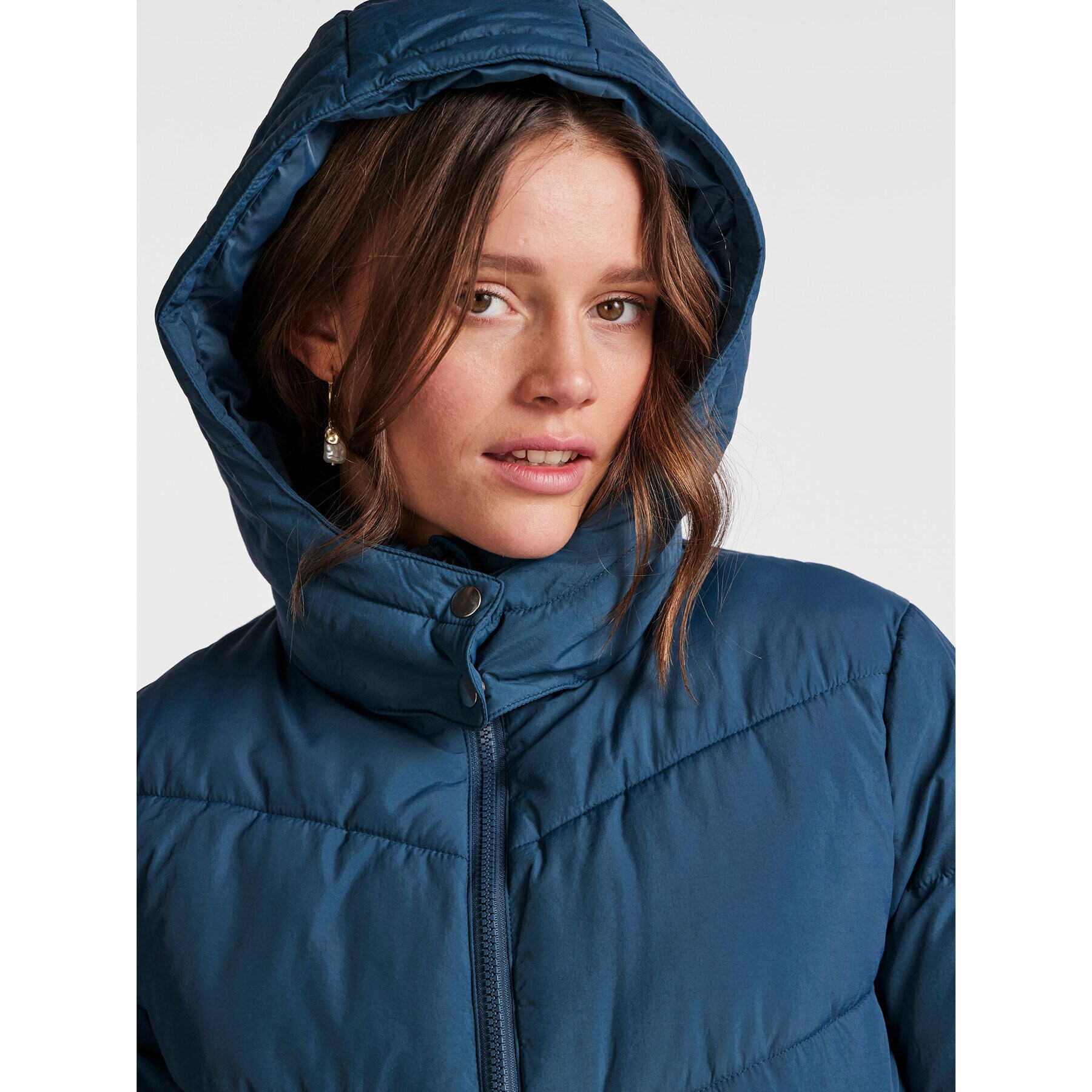 Pieces Пухено яке 17126619 Син Oversize - Pepit.bg