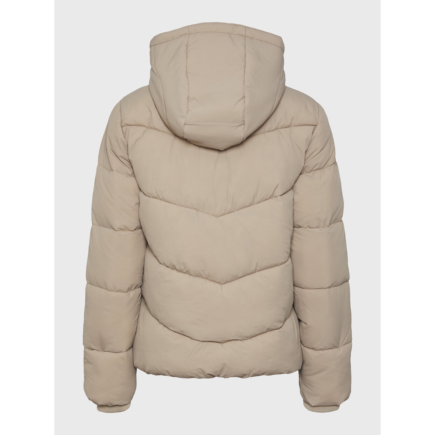 Pieces Пухено яке Jamilla 17126620 Бежов Regular Fit - Pepit.bg