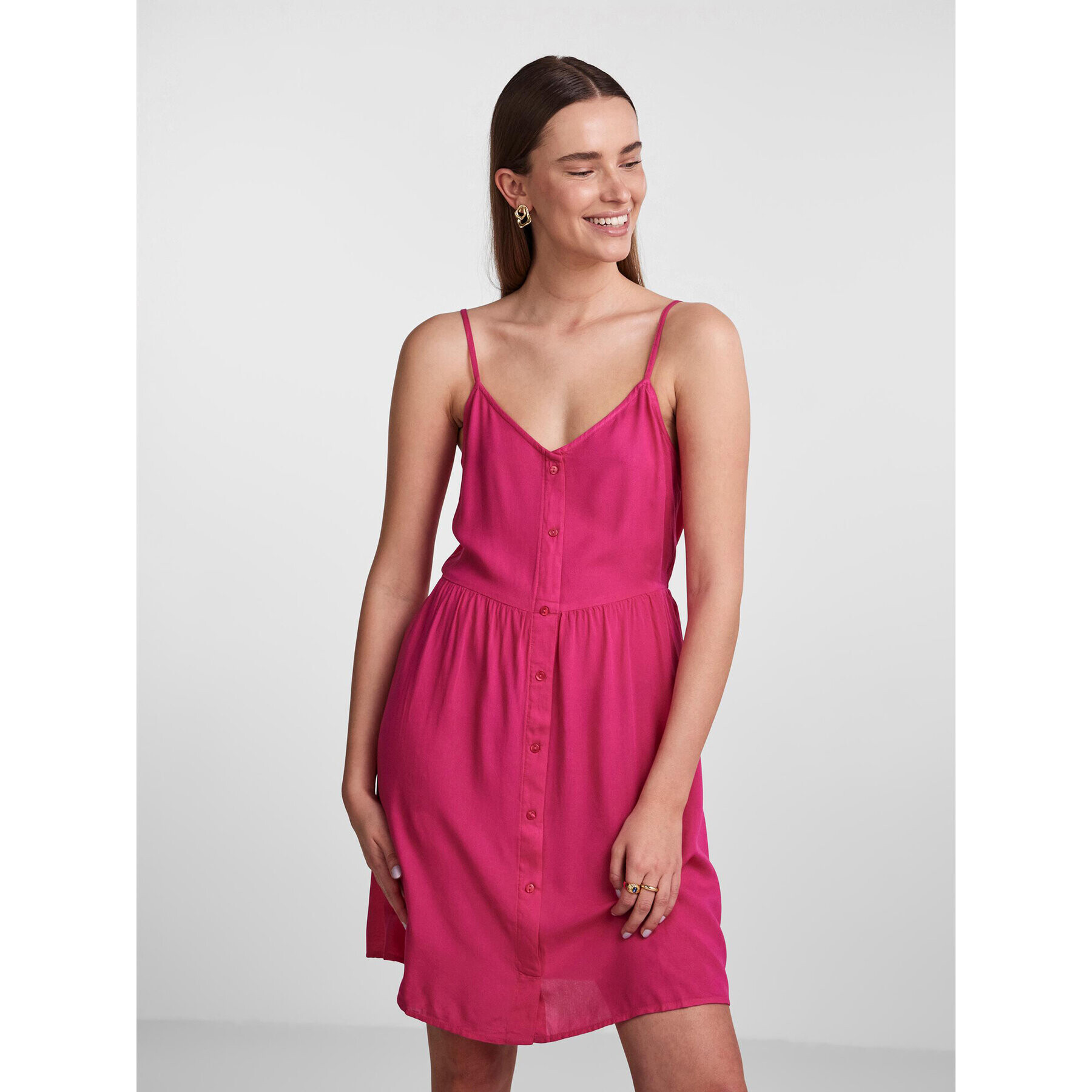 Pieces Ежедневна рокля 17133682 Розов Regular Fit - Pepit.bg