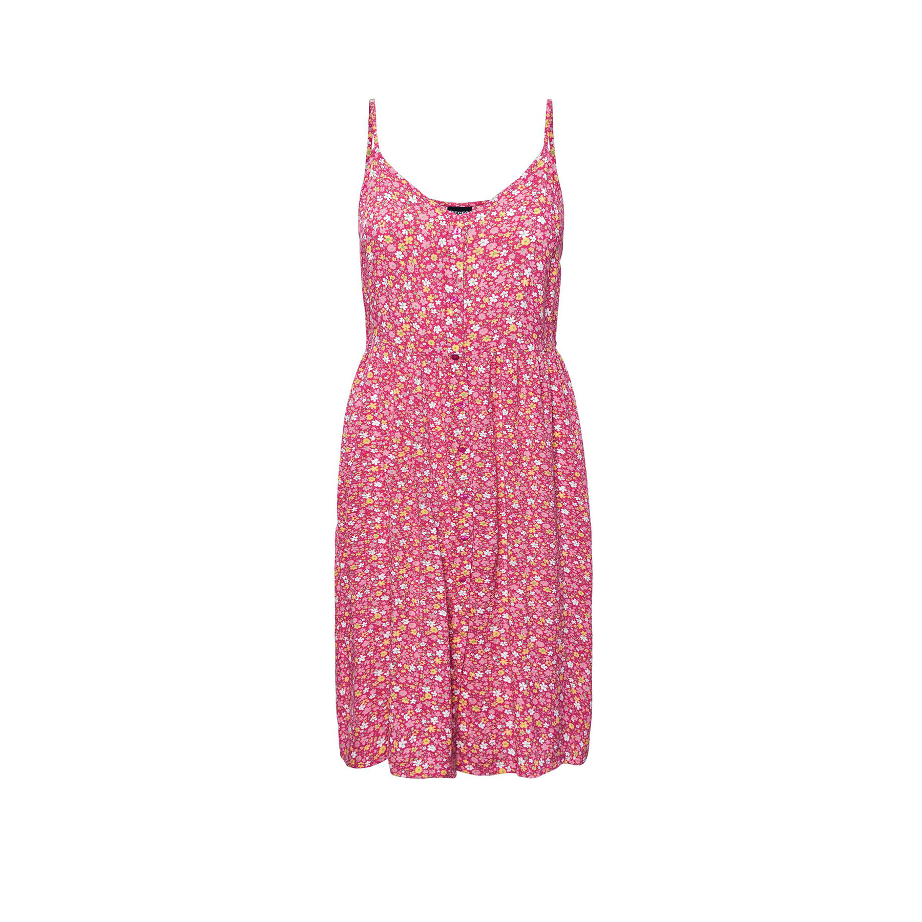 Pieces Ежедневна рокля 17133682 Розов Regular Fit - Pepit.bg