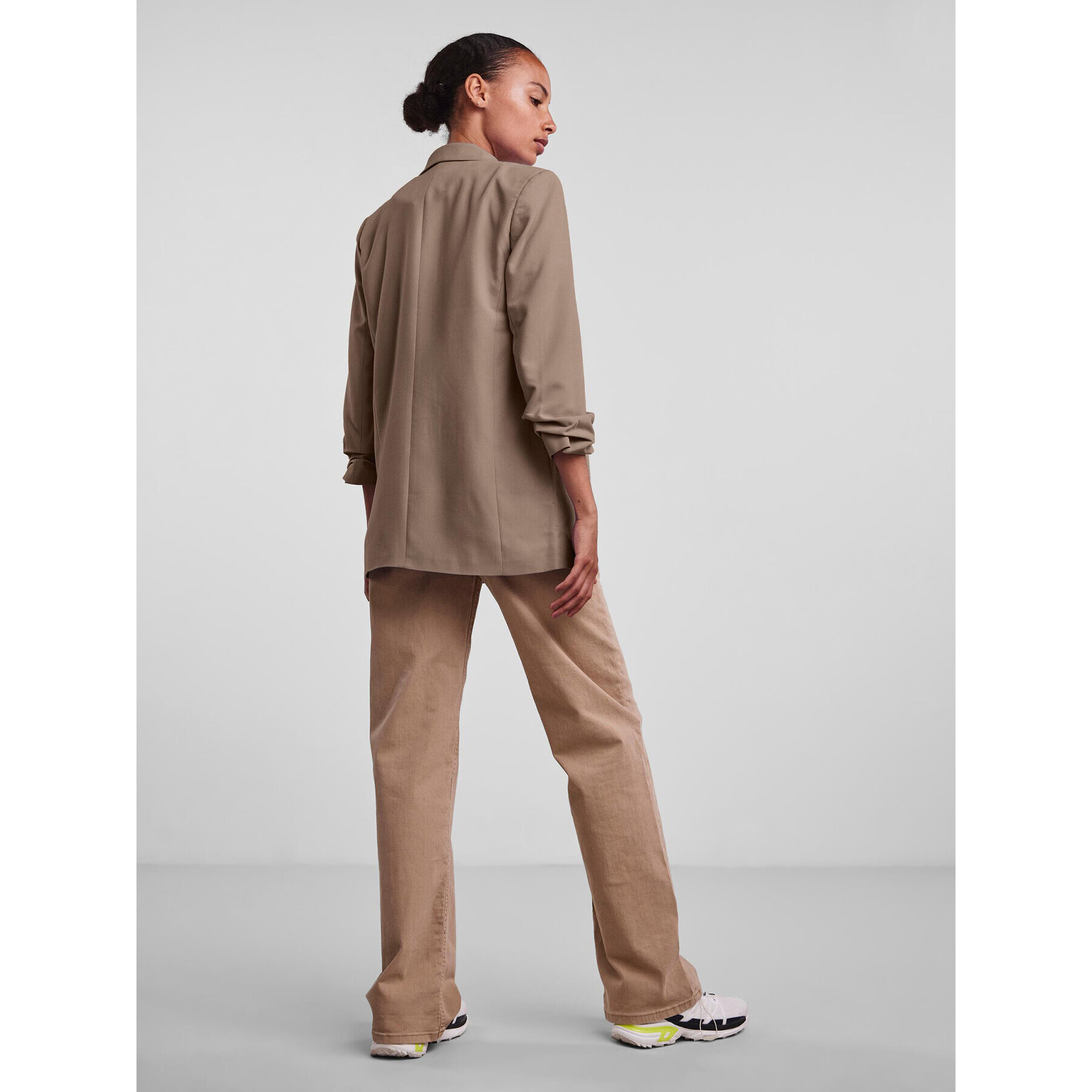 Pieces Сако 17090996 Бежов Regular Fit - Pepit.bg