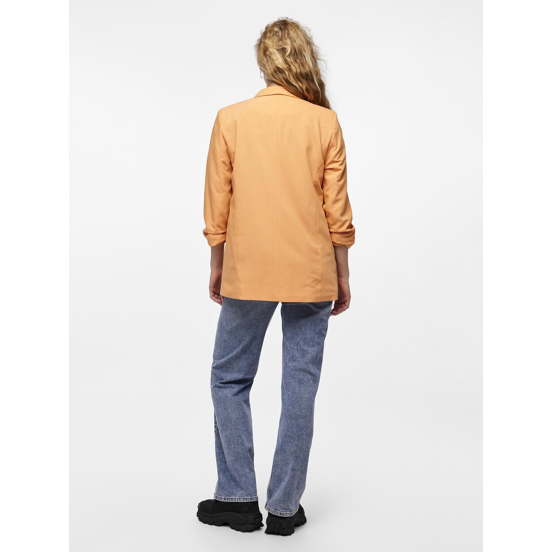 Pieces Сако Bosella 17090996 Оранжев Regular Fit - Pepit.bg