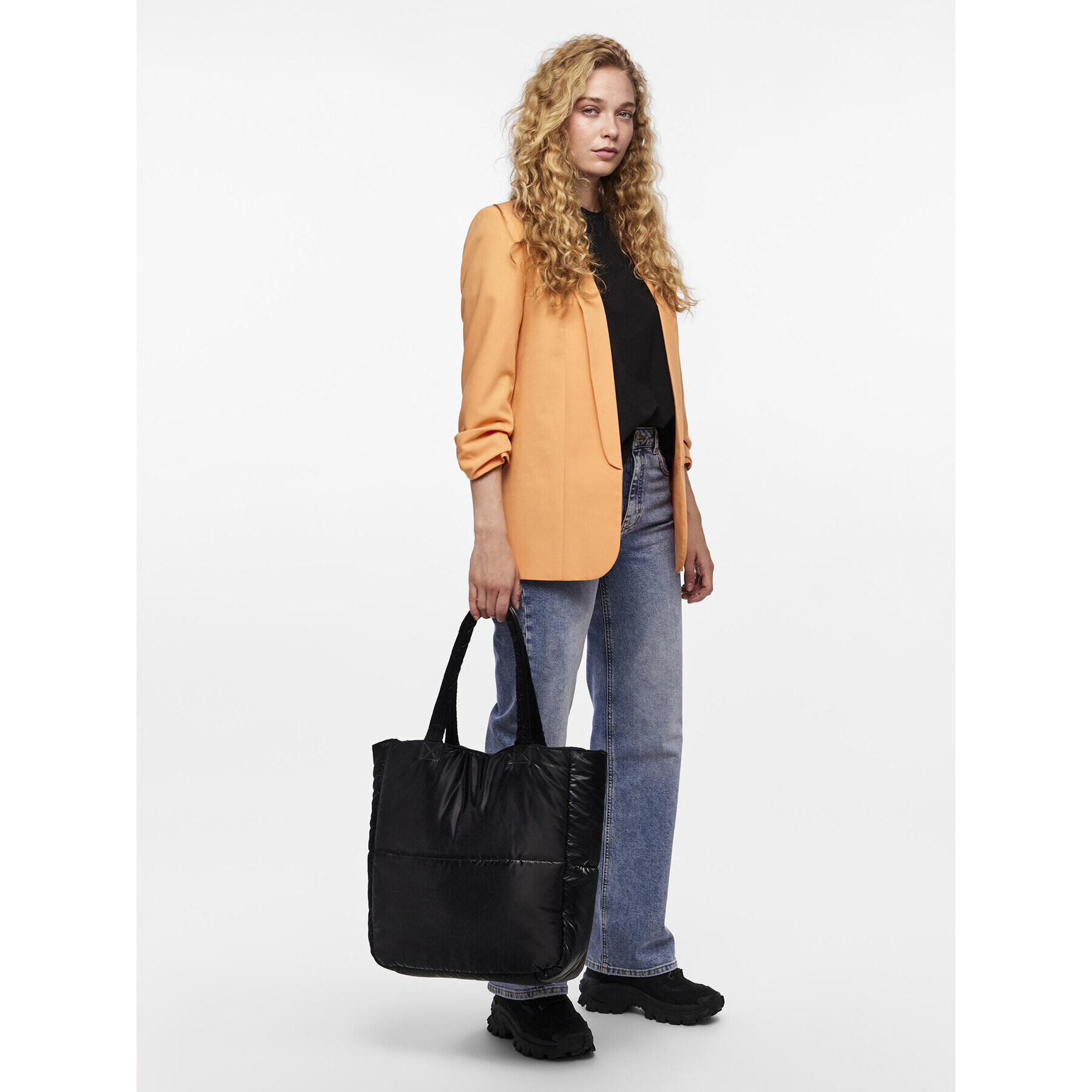 Pieces Сако Bosella 17090996 Оранжев Regular Fit - Pepit.bg
