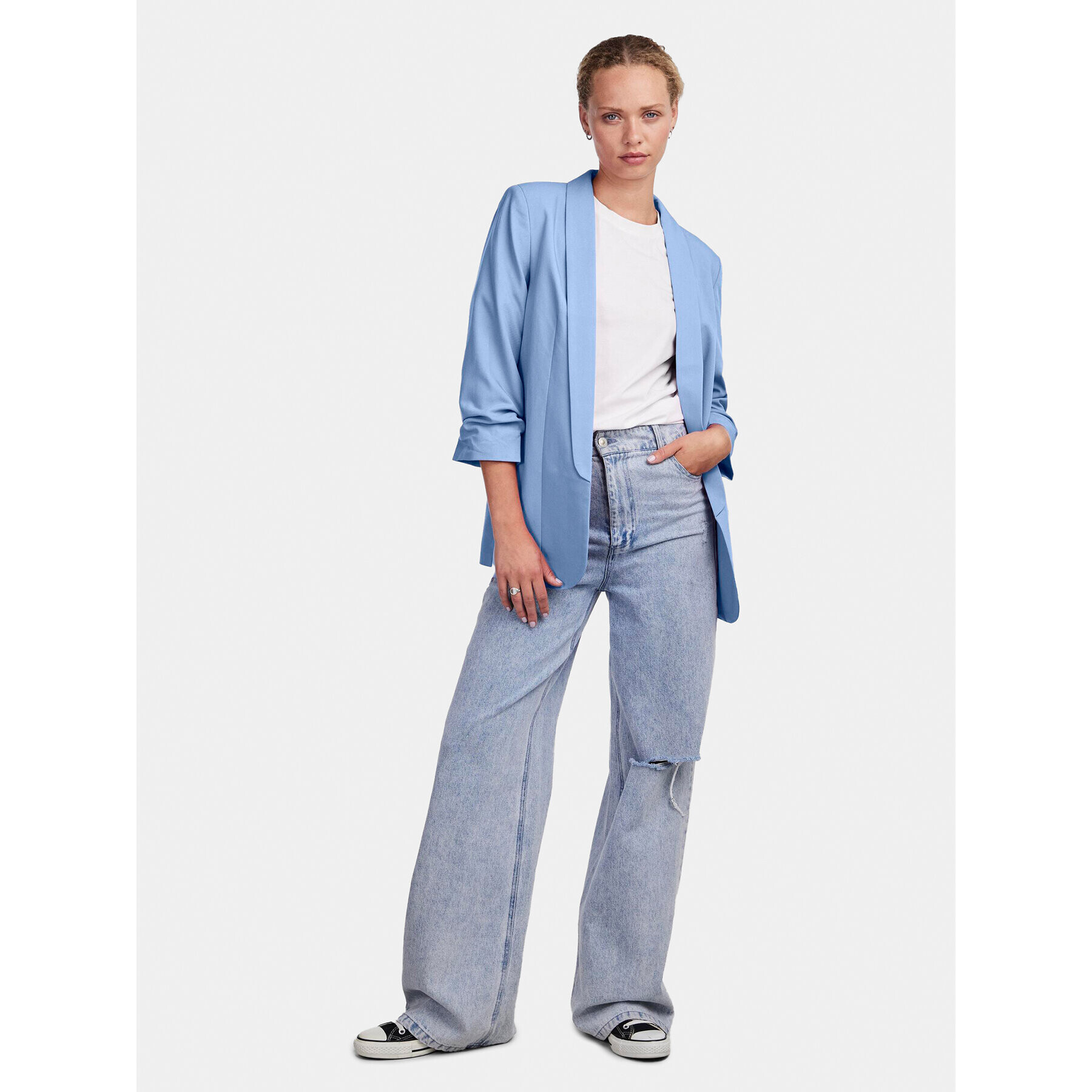 Pieces Сако Bosella 17090996 Син Regular Fit - Pepit.bg
