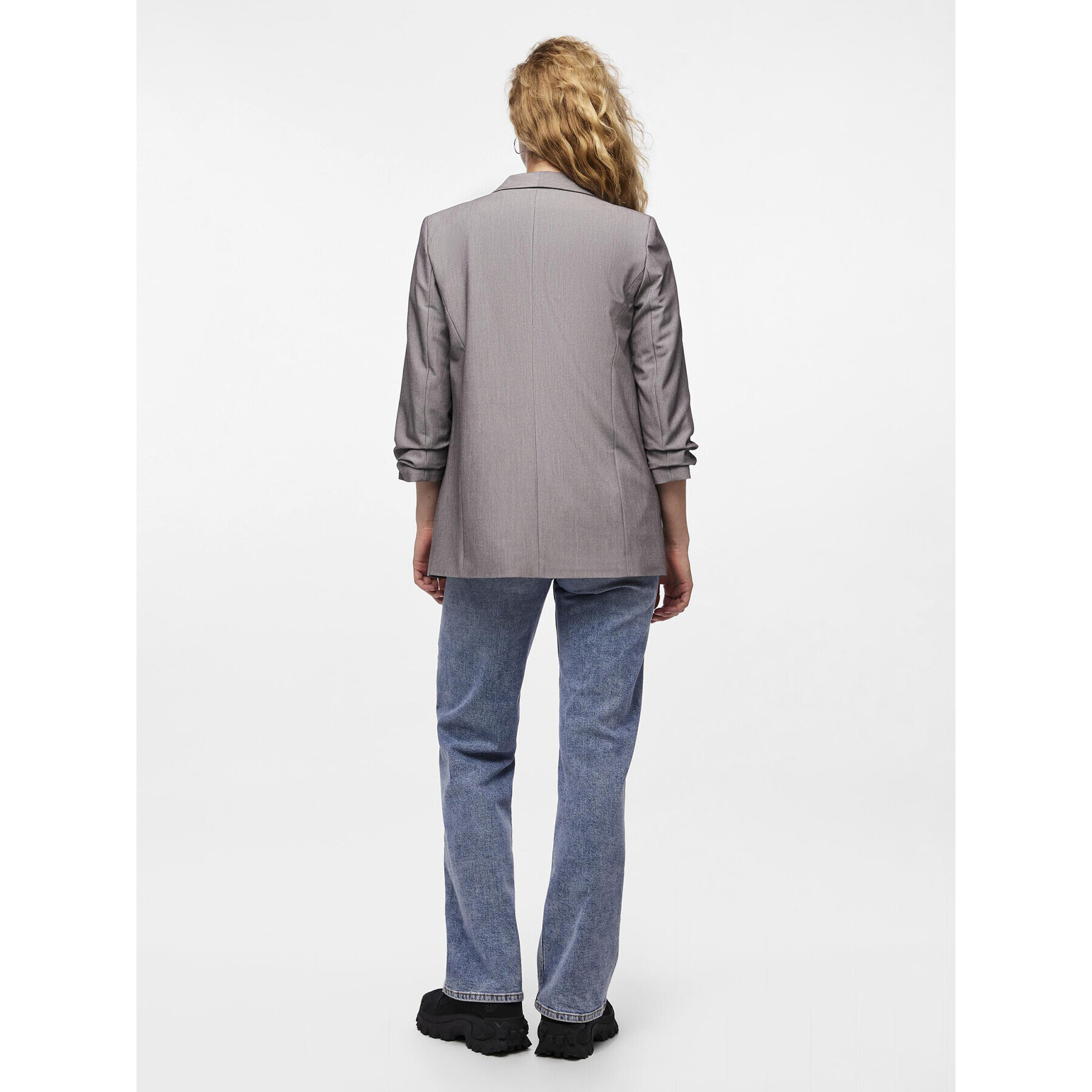 Pieces Сако Bosella 17090996 Сив Regular Fit - Pepit.bg