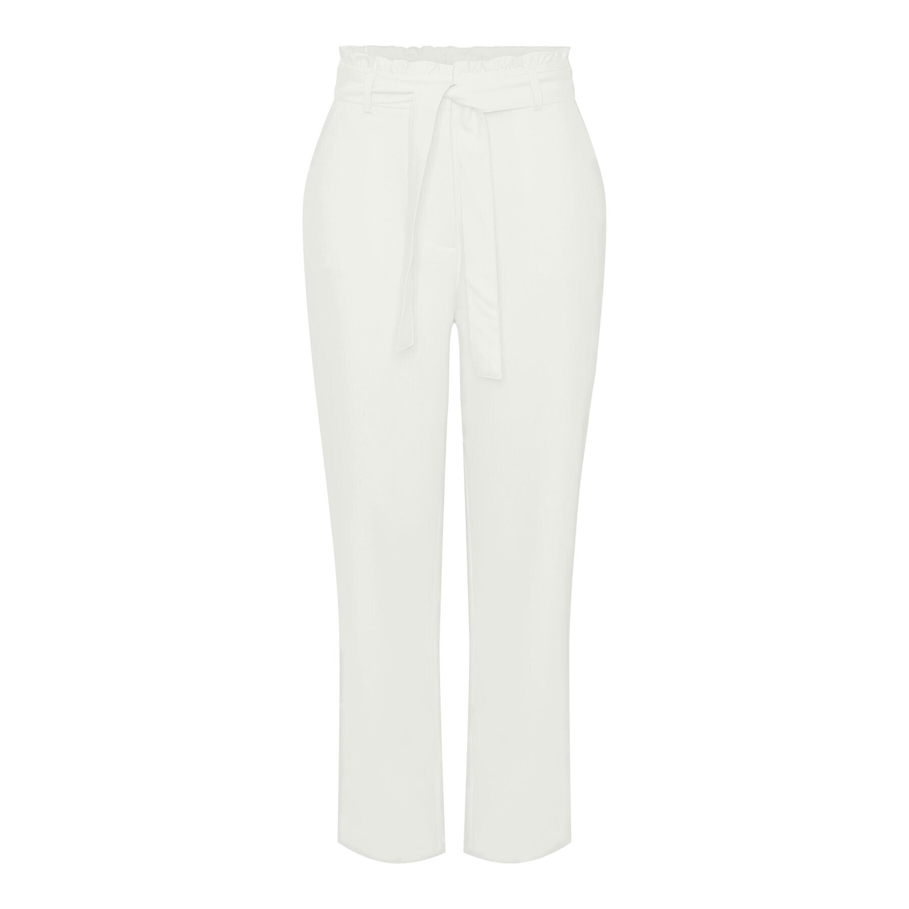 Pieces Текстилни панталони 17133543 Екрю Regular Fit - Pepit.bg