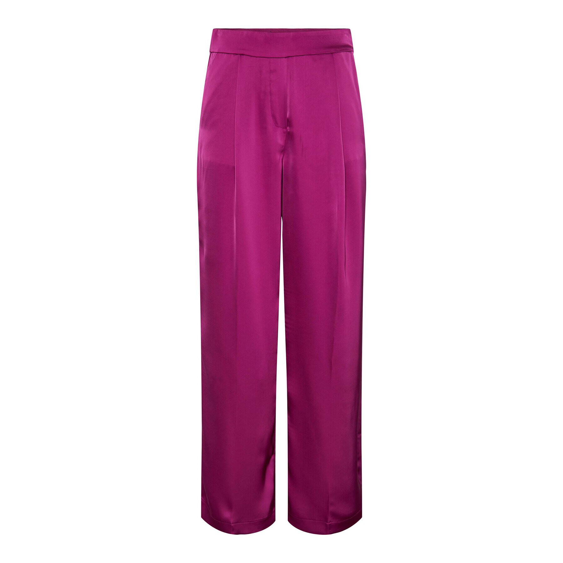 Pieces Текстилни панталони 17143555 Виолетов Wide Leg - Pepit.bg