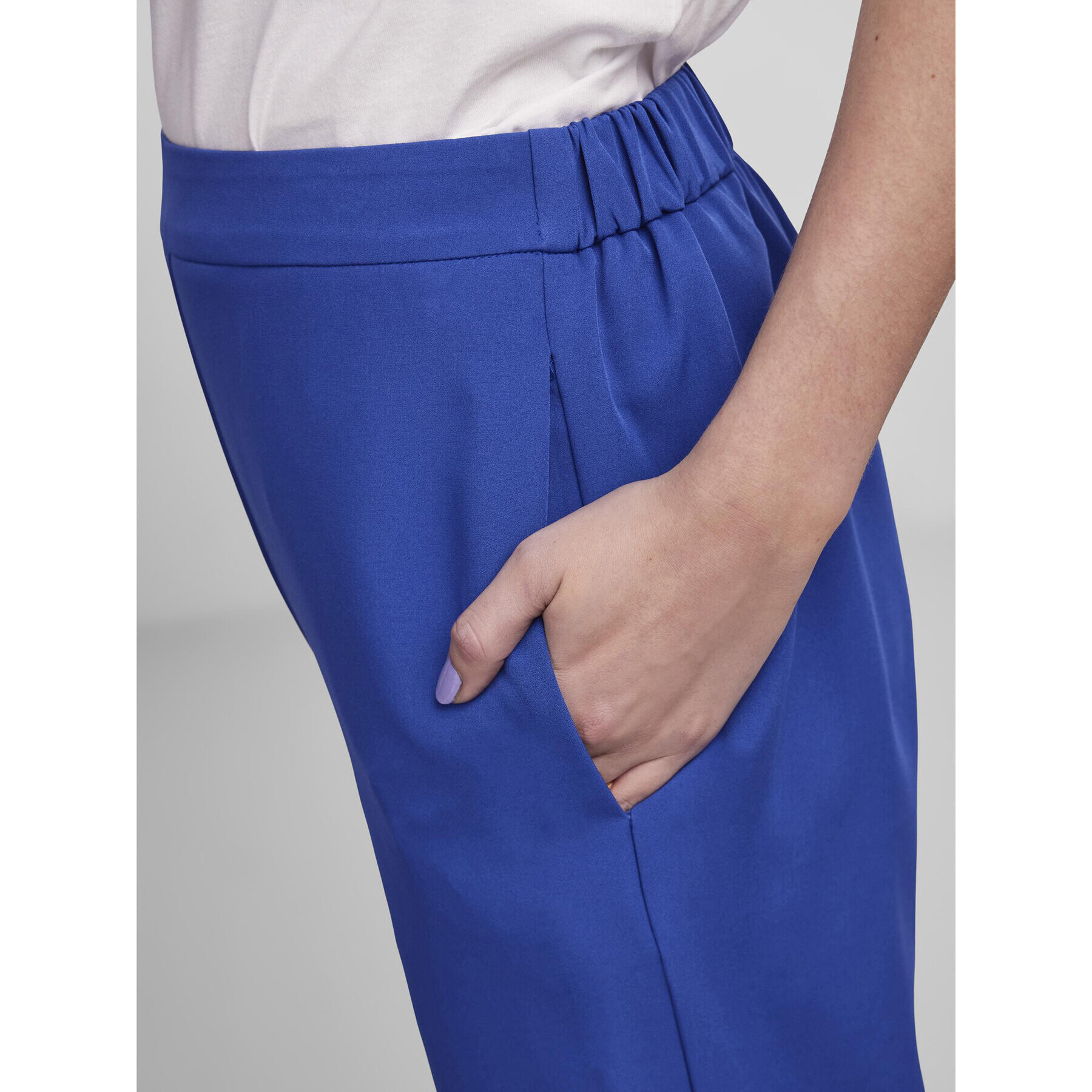 Pieces Текстилни панталони Bossy 17140744 Син Loose Fit - Pepit.bg