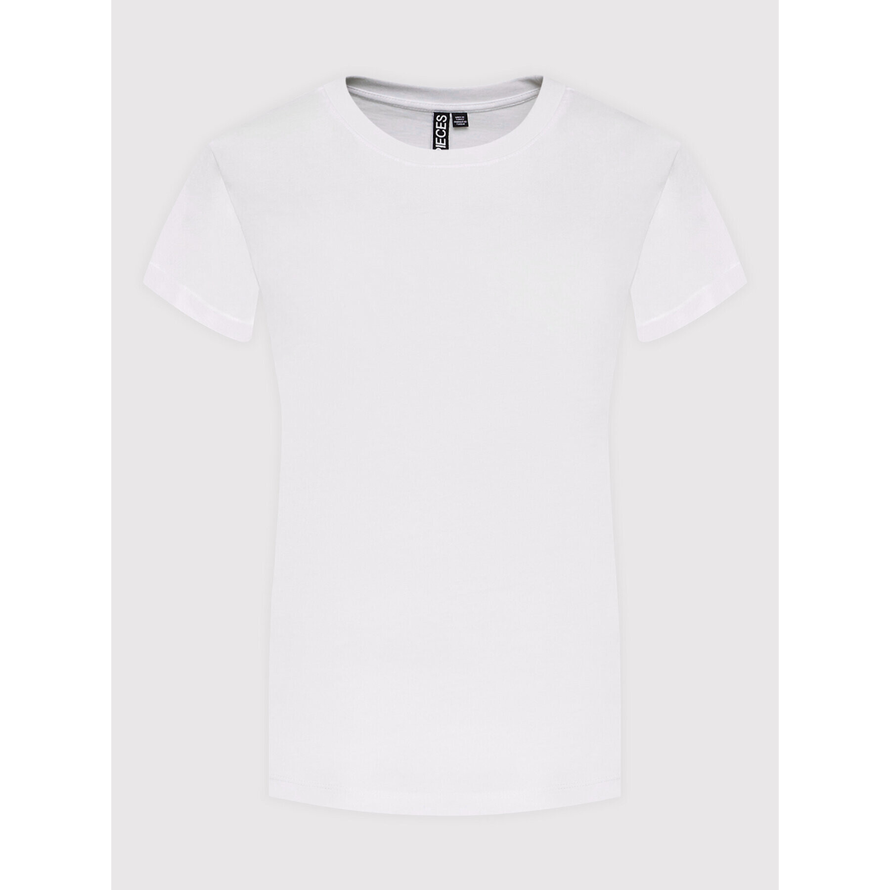 Pieces Тишърт Ria 17086970 Бял Regular Fit - Pepit.bg