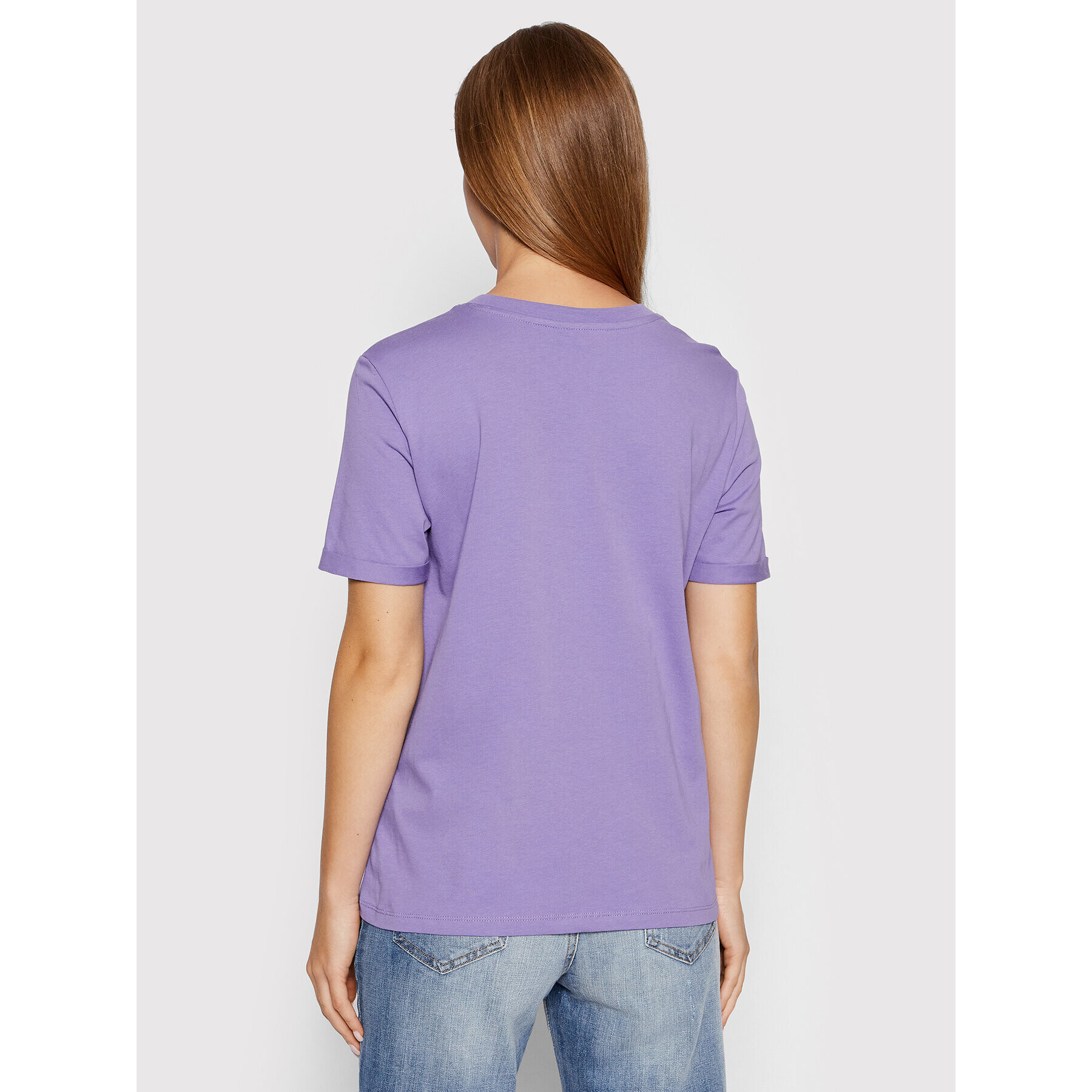 Pieces Тишърт Ria 17086970 Виолетов Regular Fit - Pepit.bg
