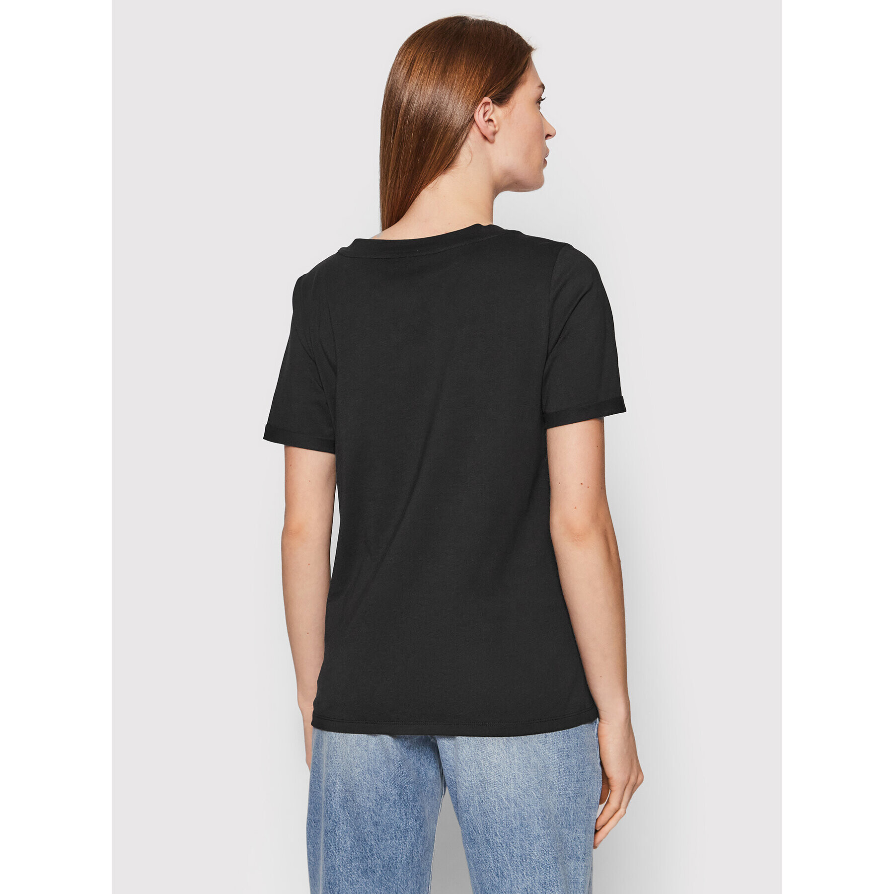 Pieces Тишърт Ria 17120455 Черен Regular Fit - Pepit.bg