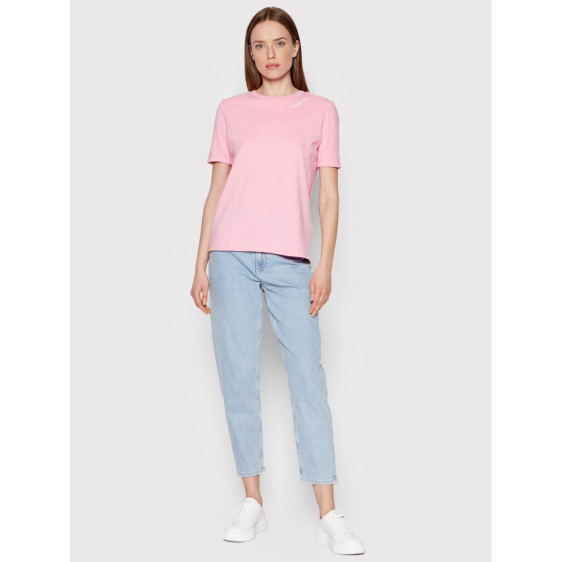 Pieces Тишърт Velune 17124346 Розов Relaxed Fit - Pepit.bg