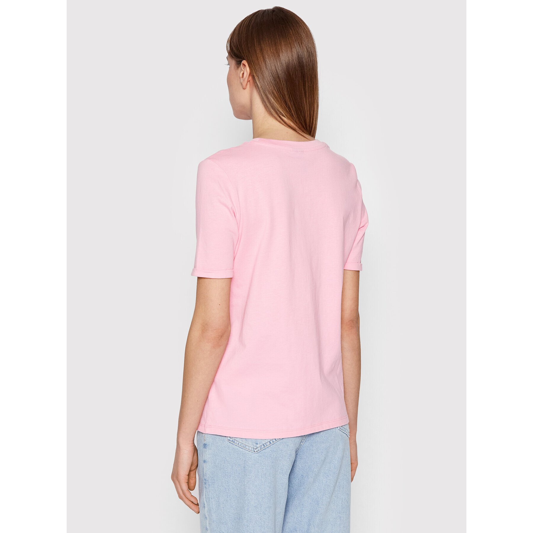 Pieces Тишърт Velune 17124346 Розов Relaxed Fit - Pepit.bg