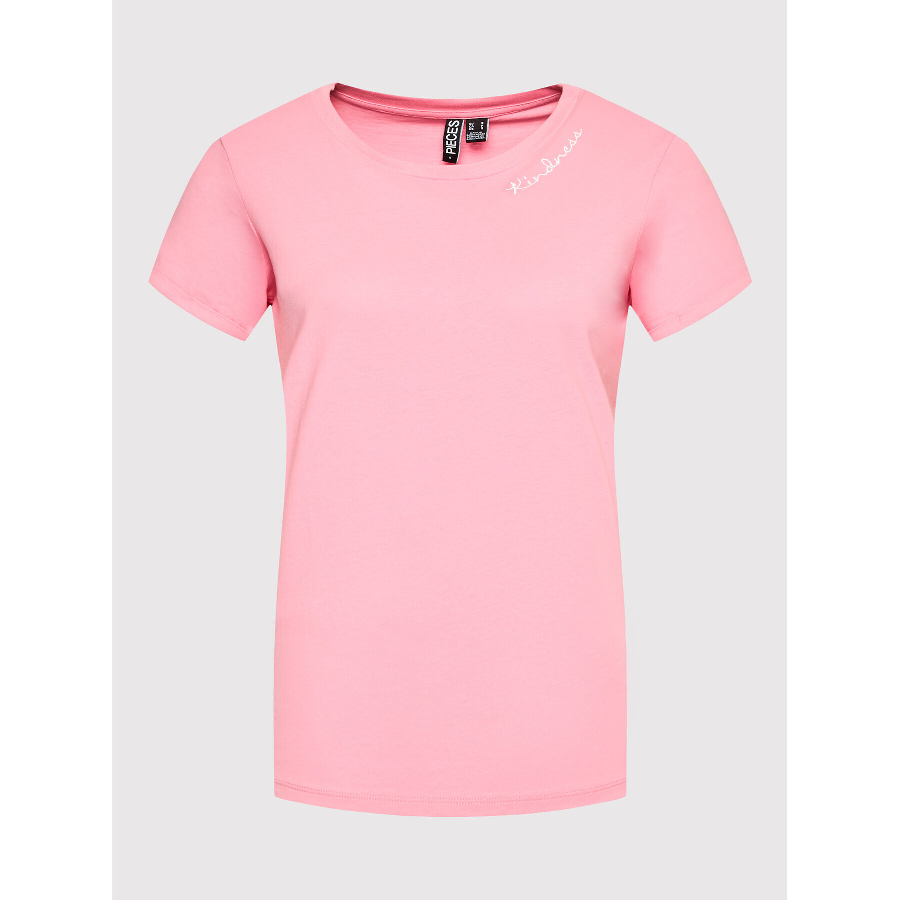 Pieces Тишърт Velune 17124346 Розов Relaxed Fit - Pepit.bg