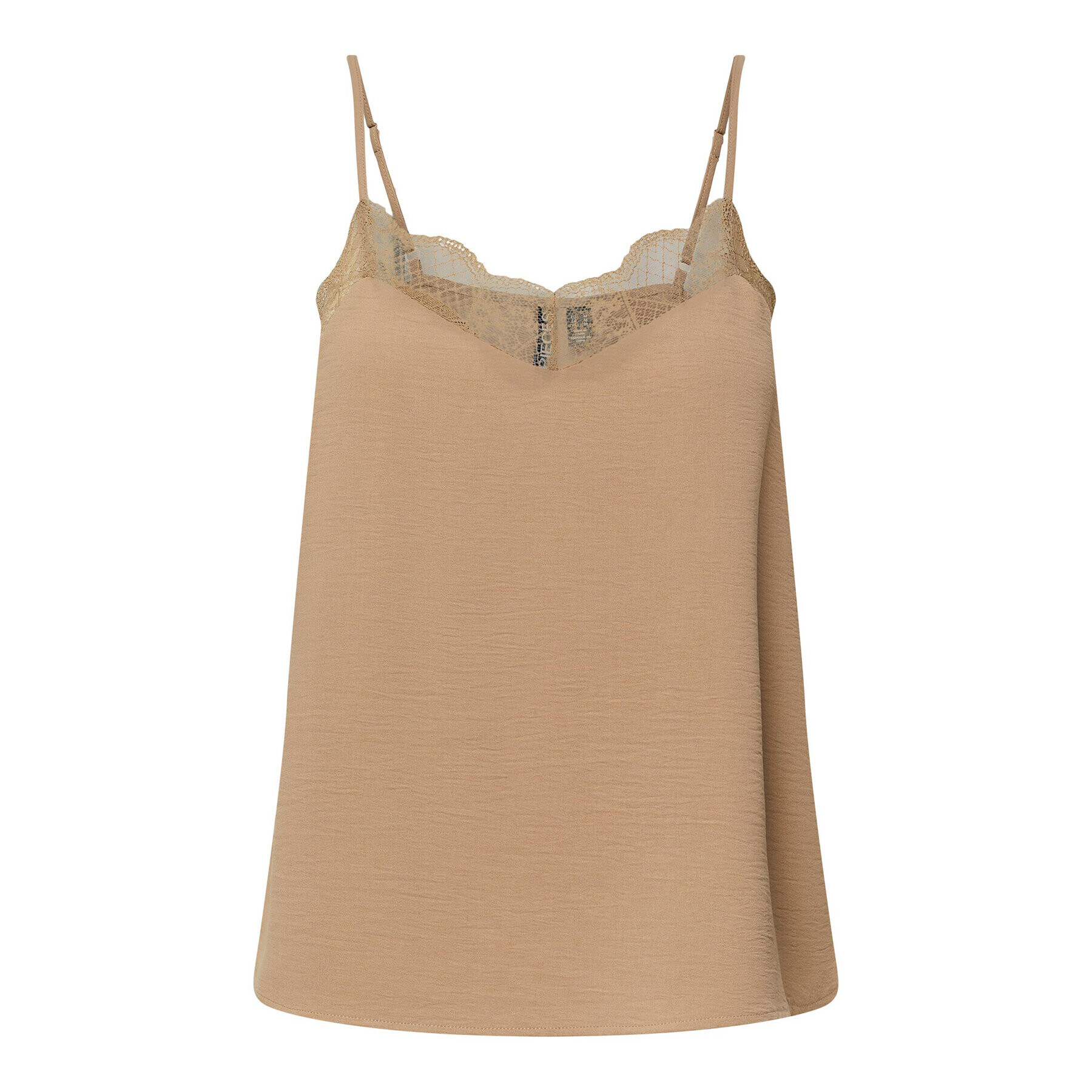 Pieces топ 17132739 Бежов Regular Fit - Pepit.bg