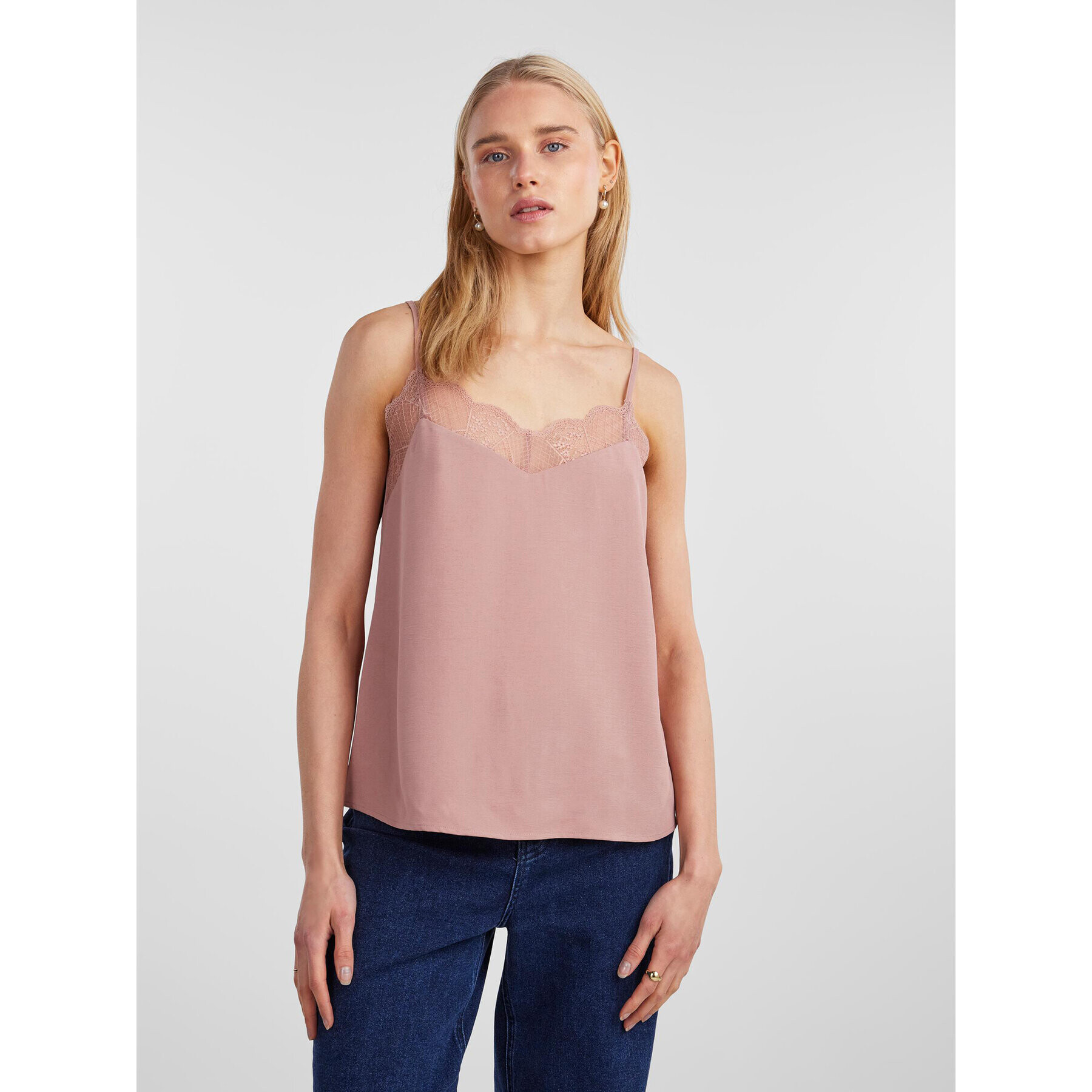 Pieces топ 17132739 Розов Regular Fit - Pepit.bg