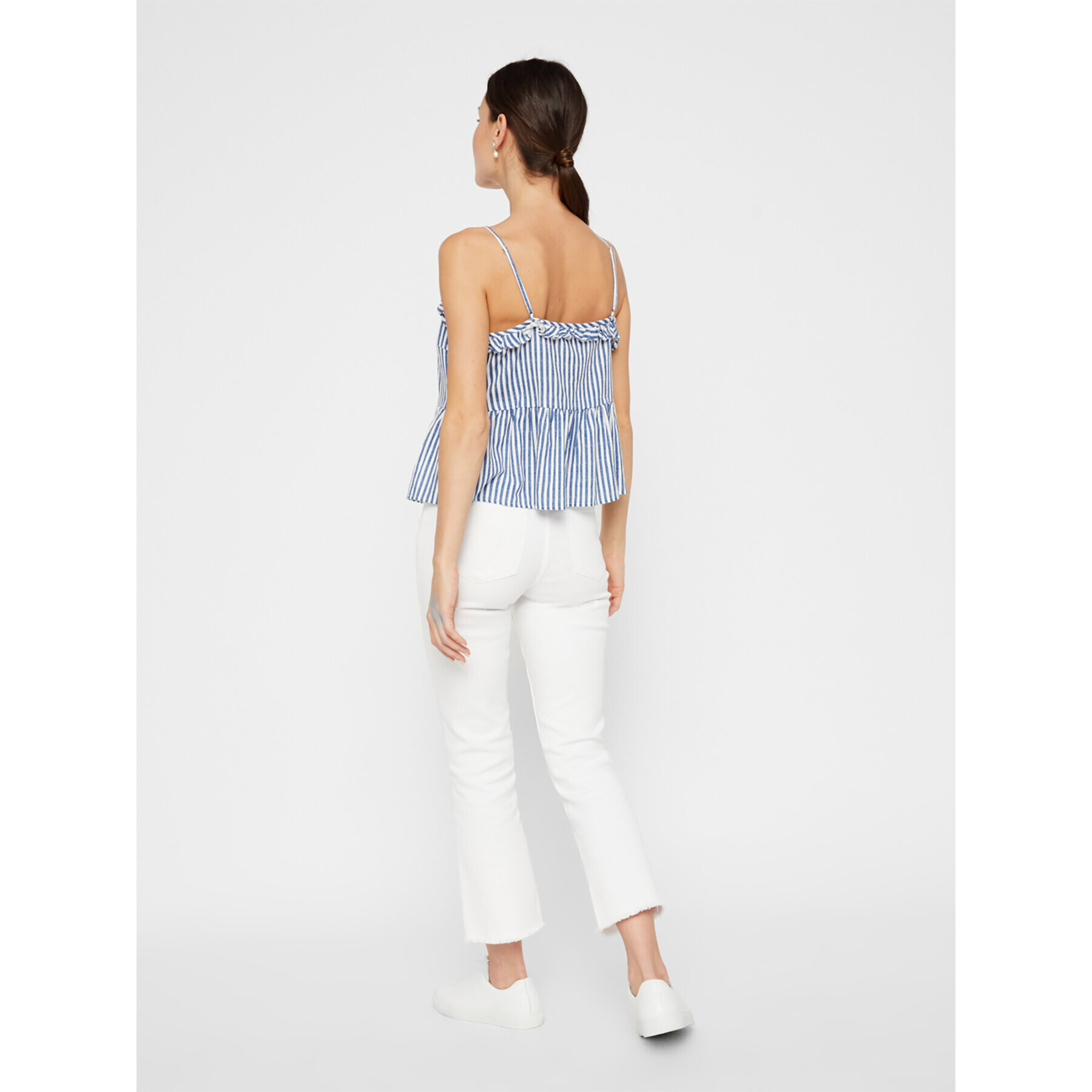 Pieces топ Aggi 17103509 Син Regular Fit - Pepit.bg