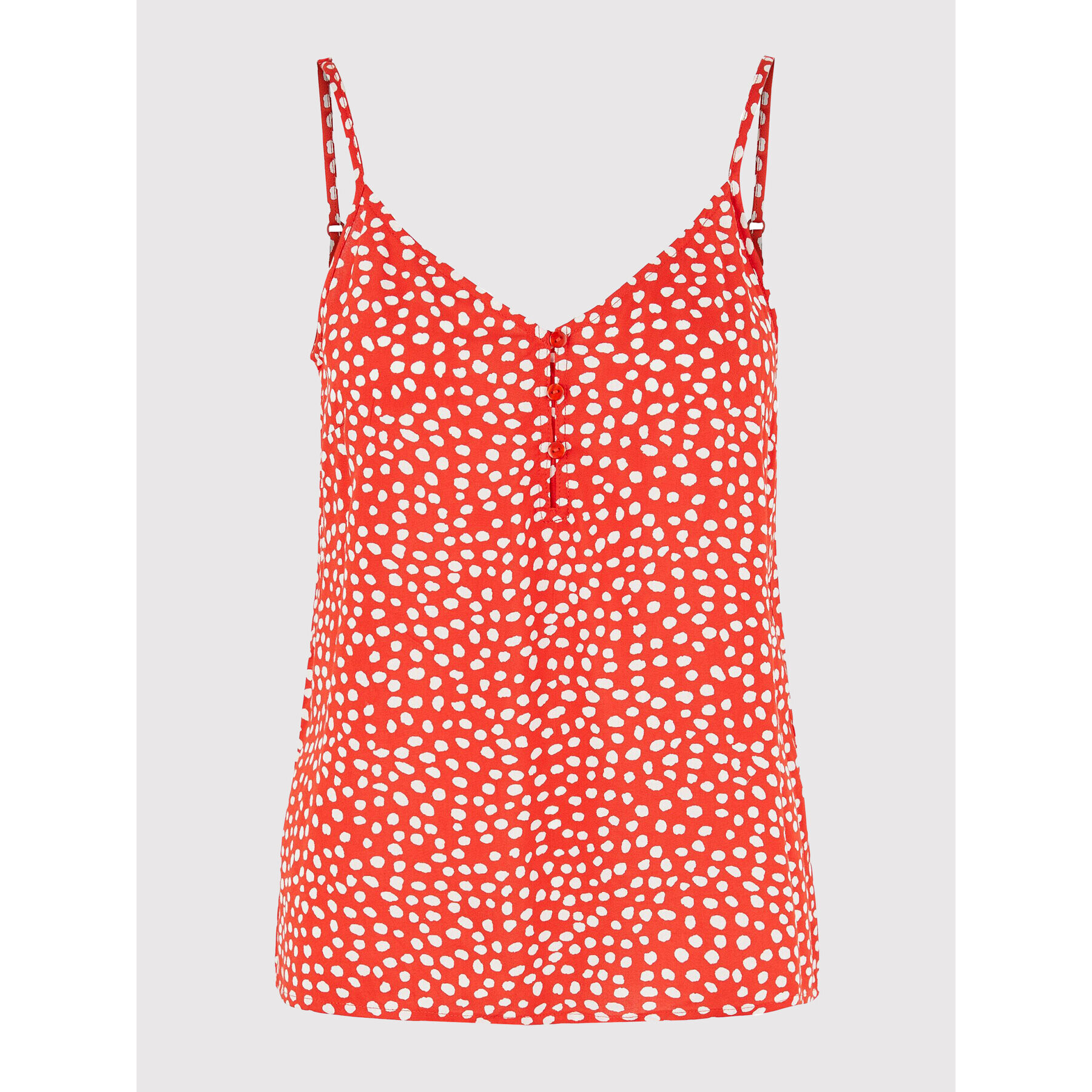 Pieces топ Nya 17111421 Червен Regular Fit - Pepit.bg