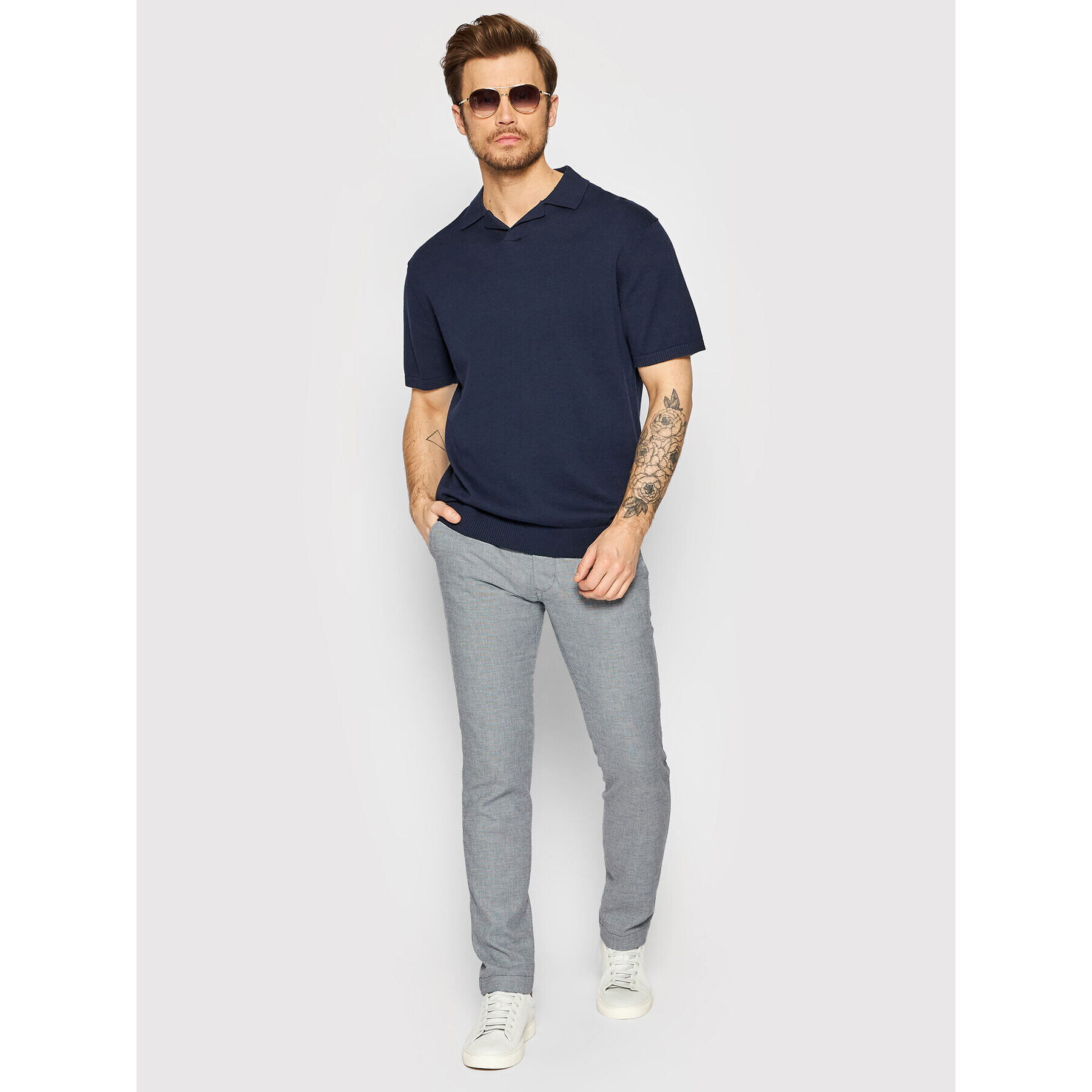 Pierre Cardin Чино панталони 33740/000/5000 Сив Regular Fit - Pepit.bg