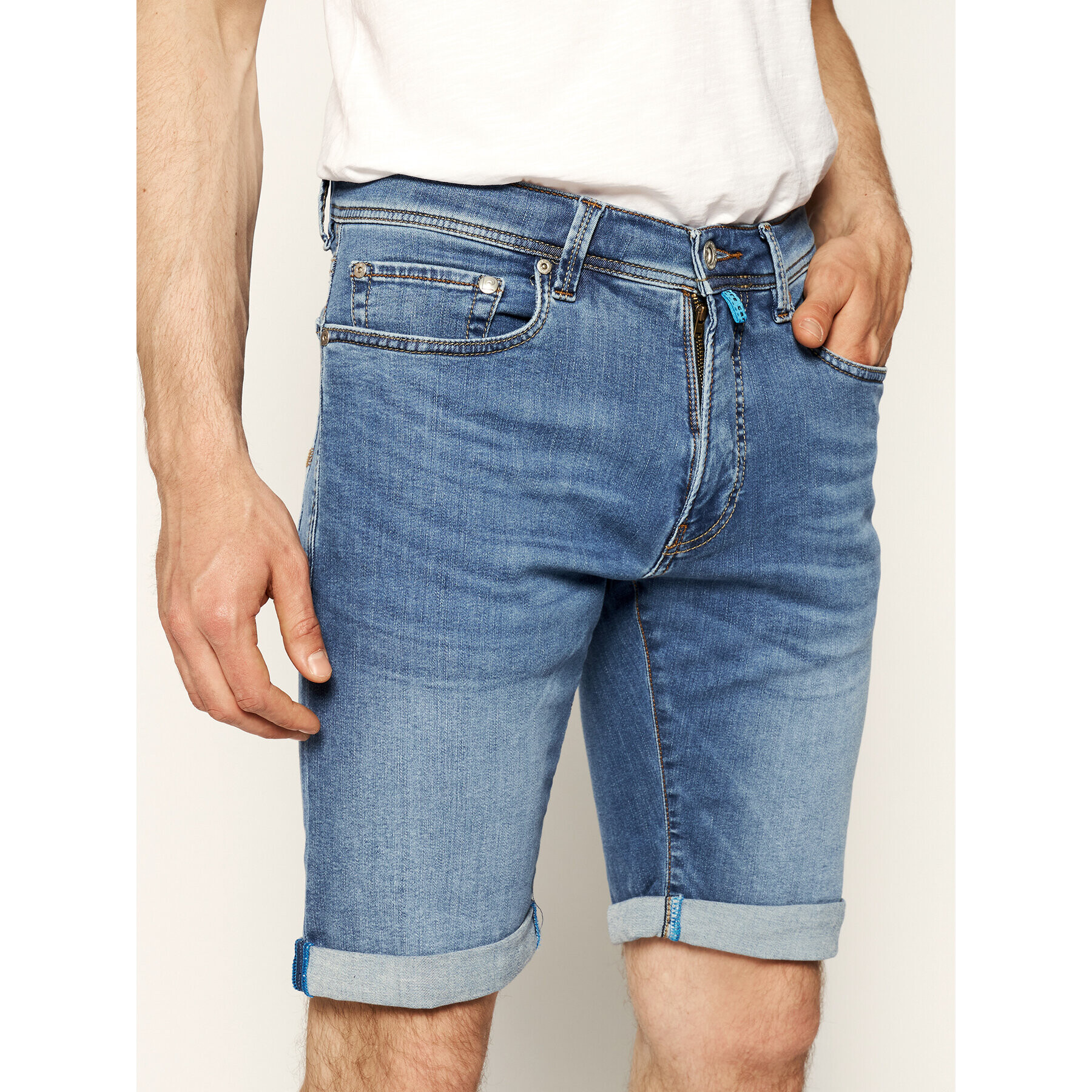 Pierre Cardin Дънкови шорти 3452/8882 Тъмносин Regular Fit - Pepit.bg