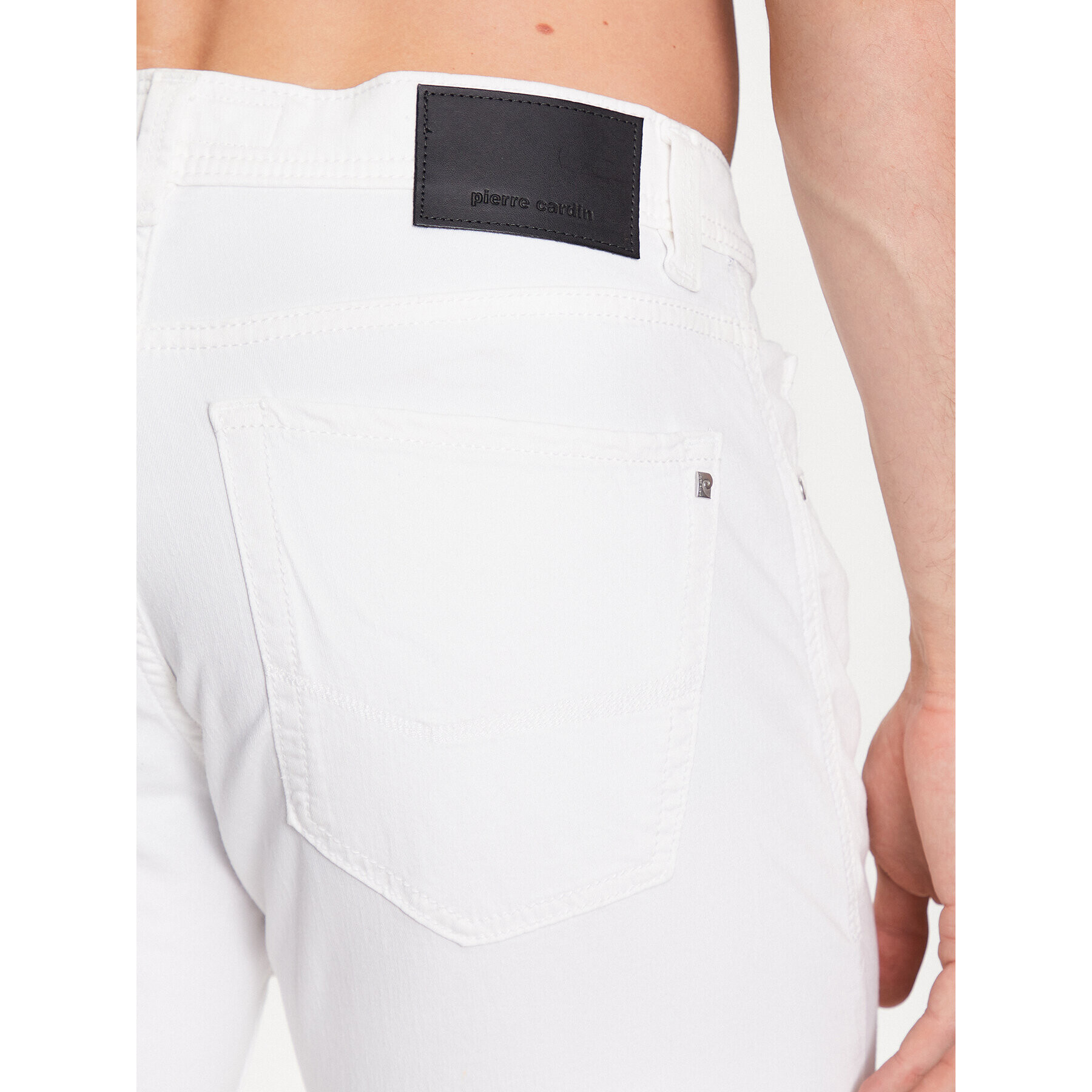 Pierre Cardin Дънкови шорти 34520/000/8066 Бял Regular Fit - Pepit.bg