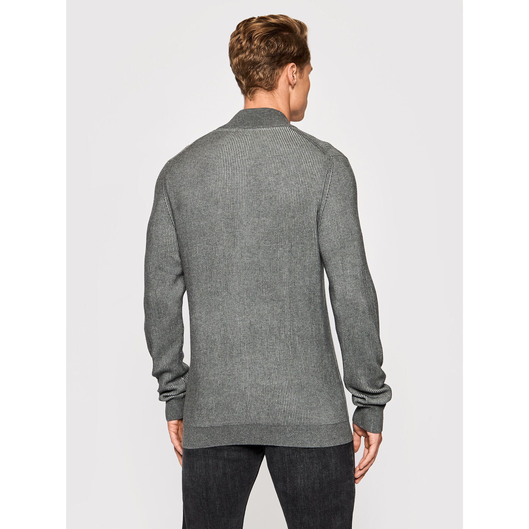 Pierre Cardin Кардиган 55329/000/12549 Сив Regular Fit - Pepit.bg