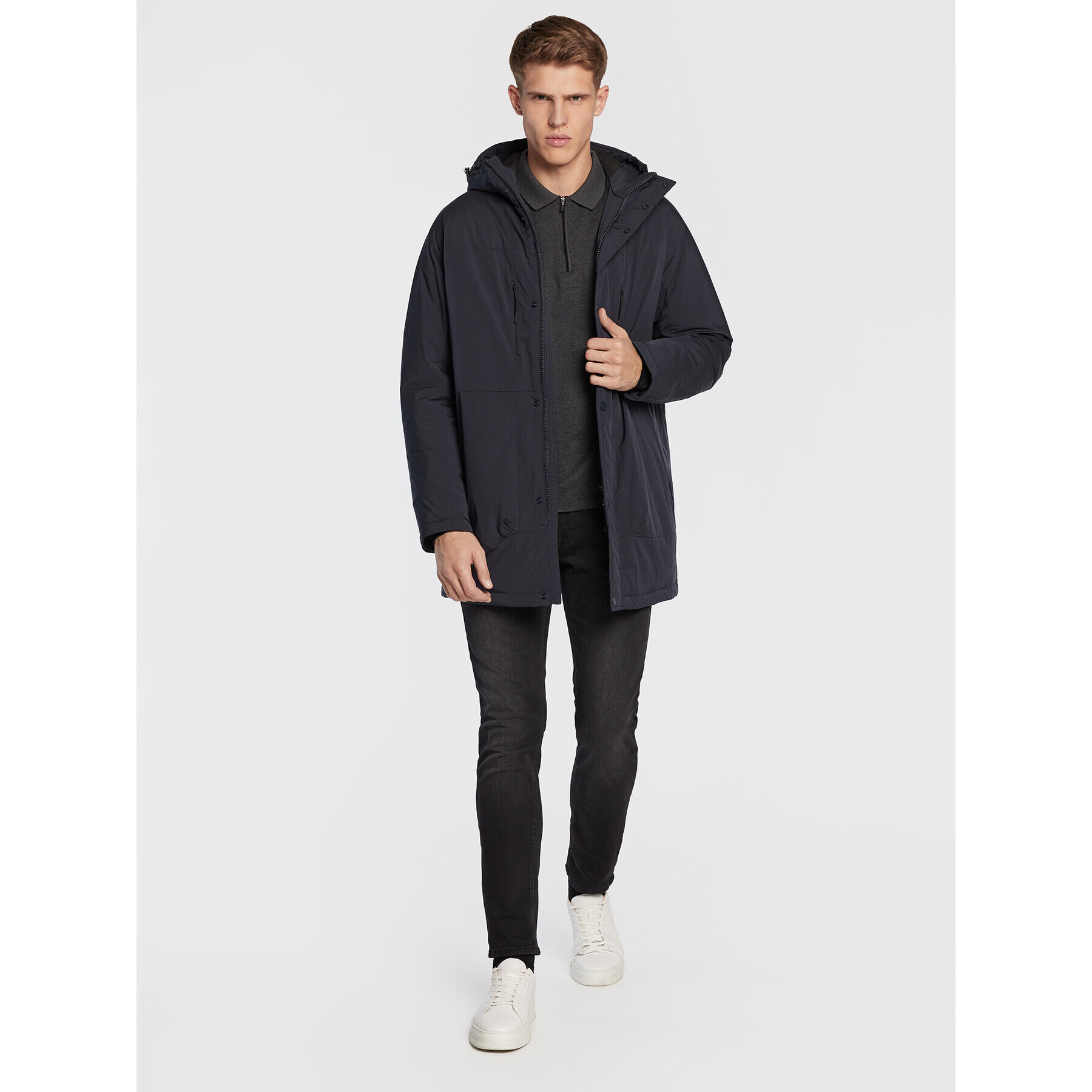 Pierre Cardin Парка 10027/000/0013 Тъмносин Regular Fit - Pepit.bg