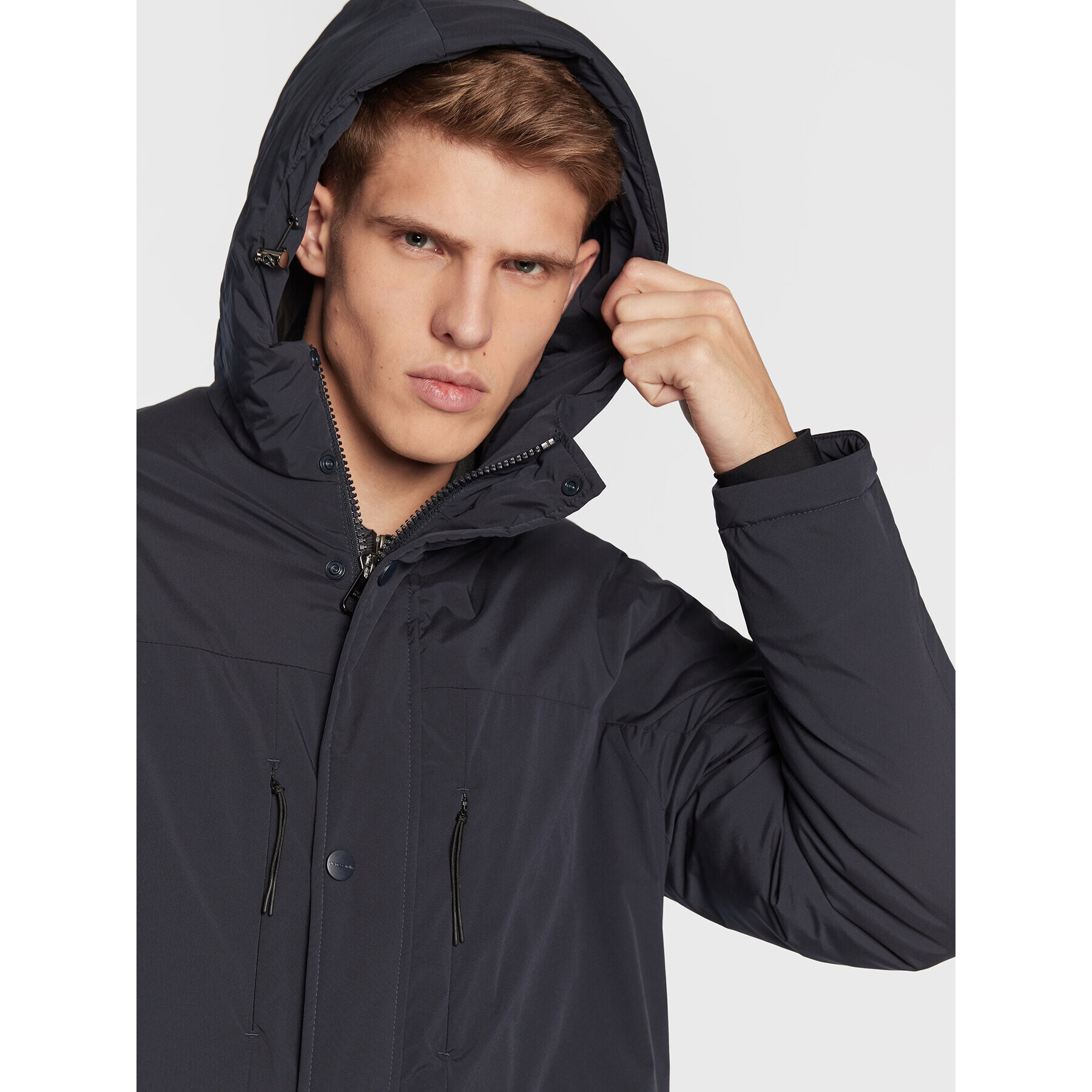 Pierre Cardin Парка 10027/000/0013 Тъмносин Regular Fit - Pepit.bg