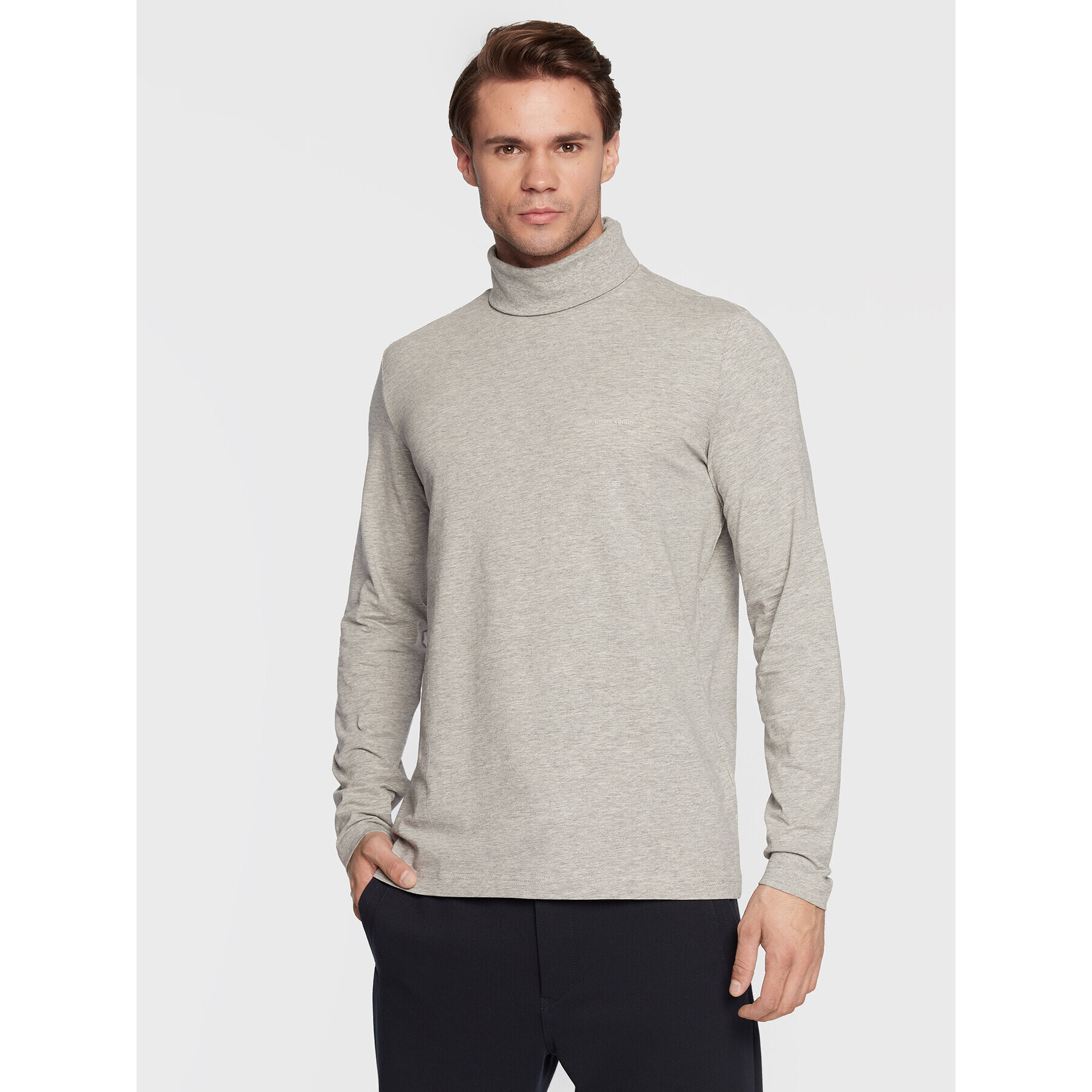 Pierre Cardin Поло 30073/000/3016 Сив Regular Fit - Pepit.bg