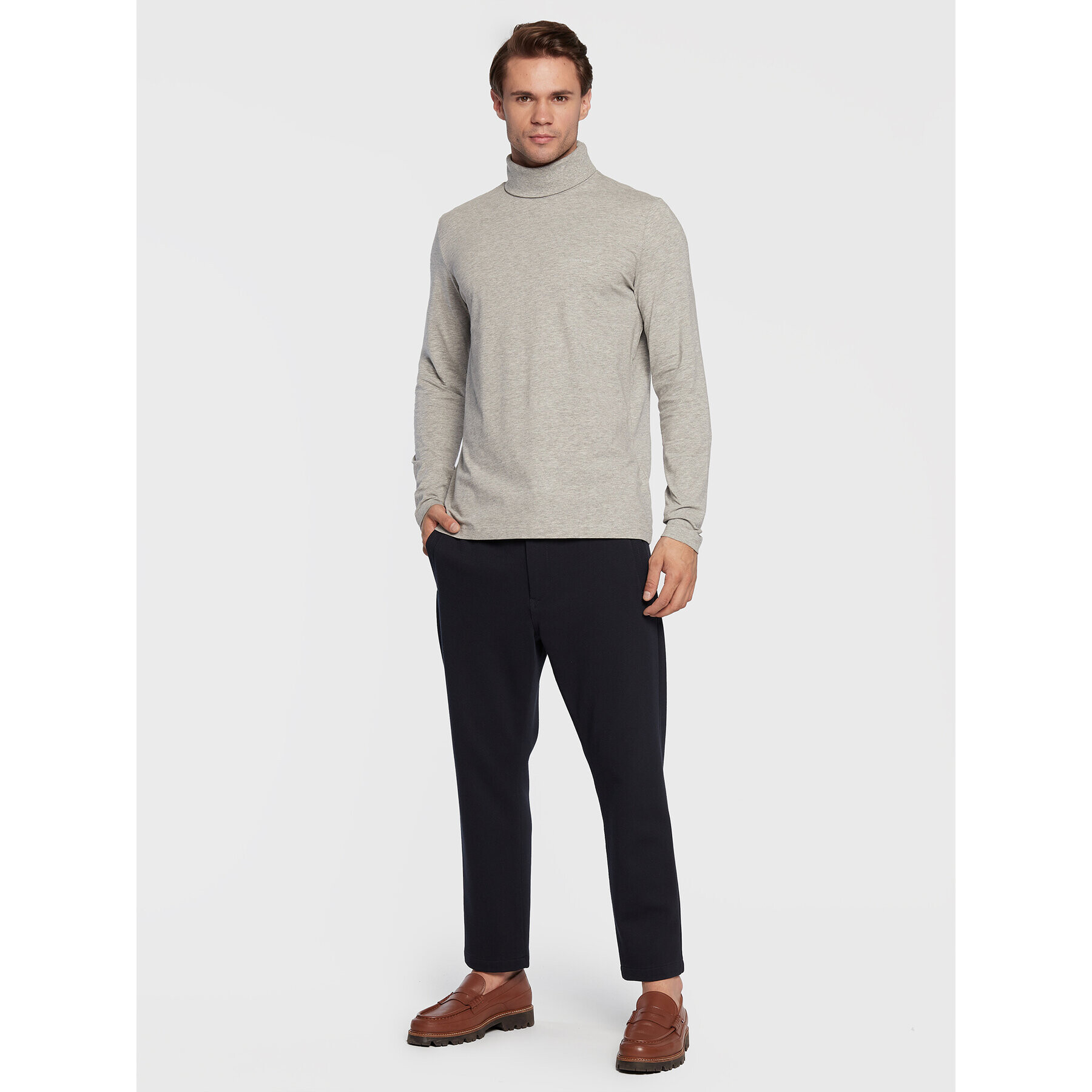 Pierre Cardin Поло 30073/000/3016 Сив Regular Fit - Pepit.bg