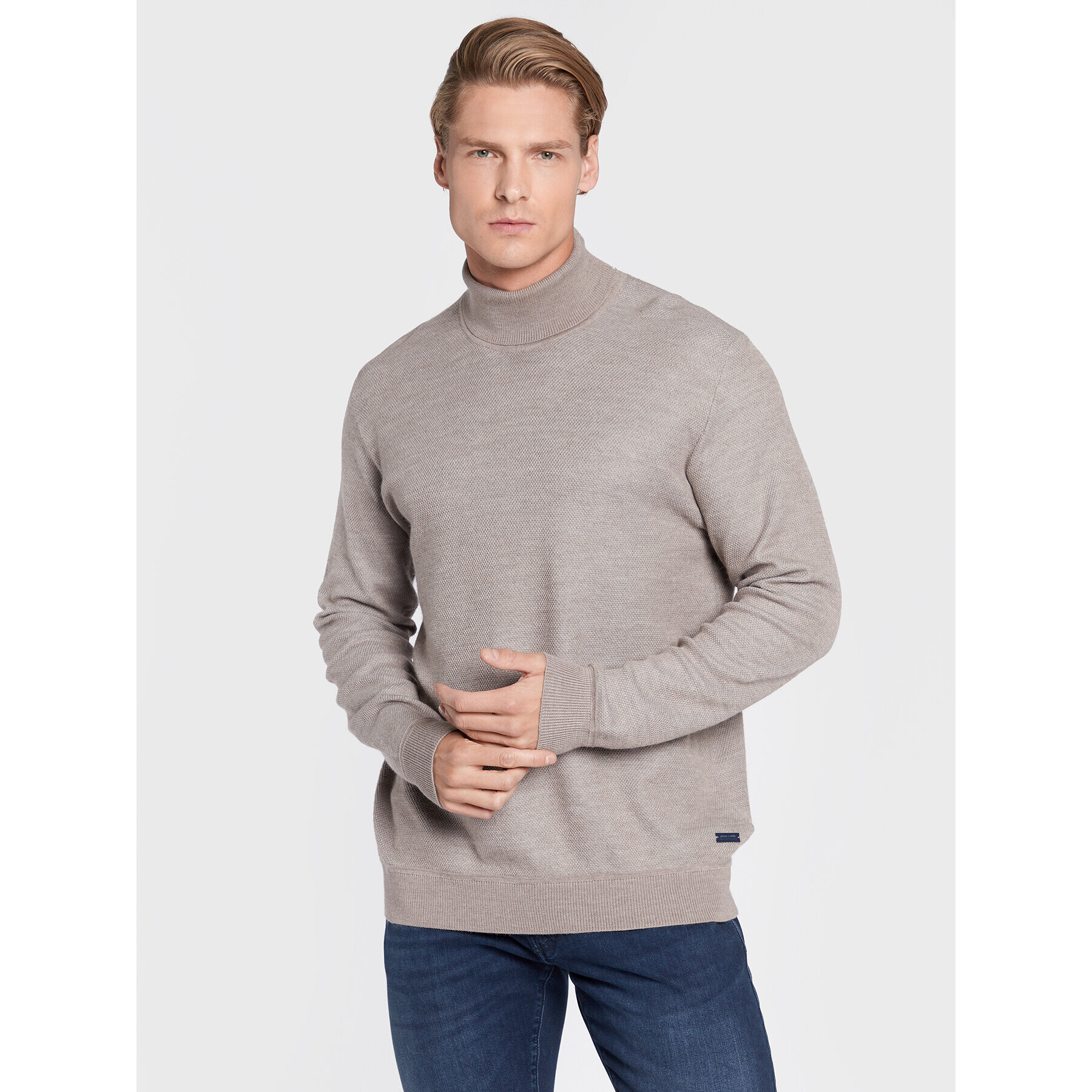 Pierre Cardin Поло 50253/000/5016 Сив Regular Fit - Pepit.bg