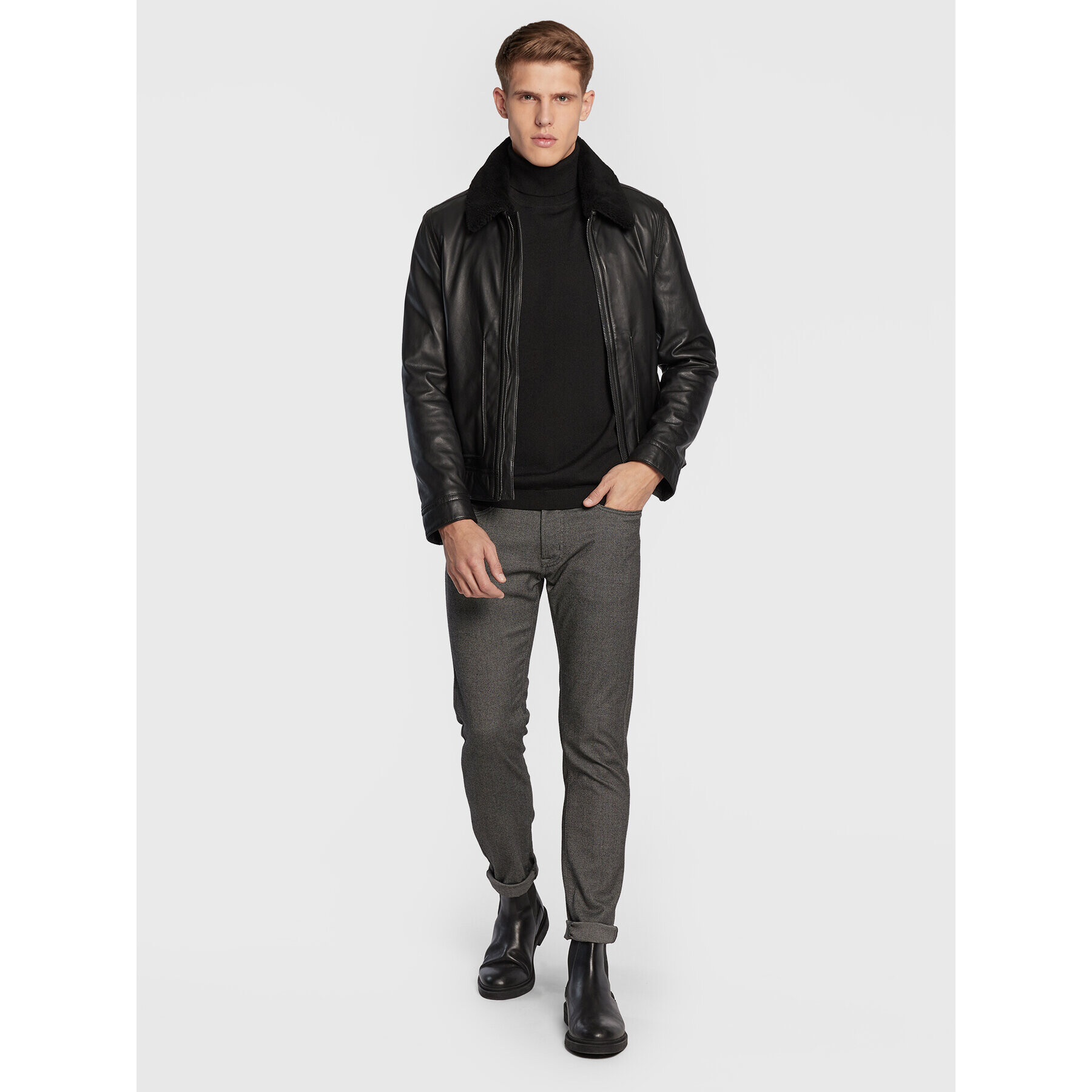 Pierre Cardin Поло 50303/000/5018 Черен Regular Fit - Pepit.bg