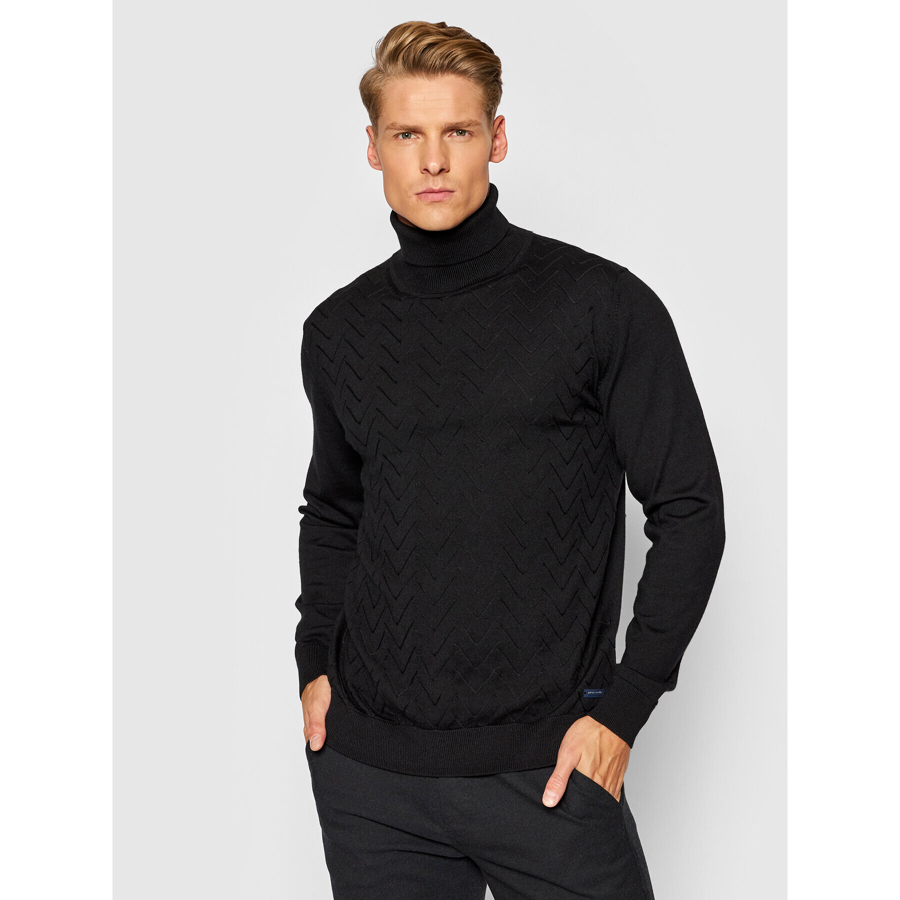 Pierre Cardin Поло 55413/000/12542 Черен Regular Fit - Pepit.bg