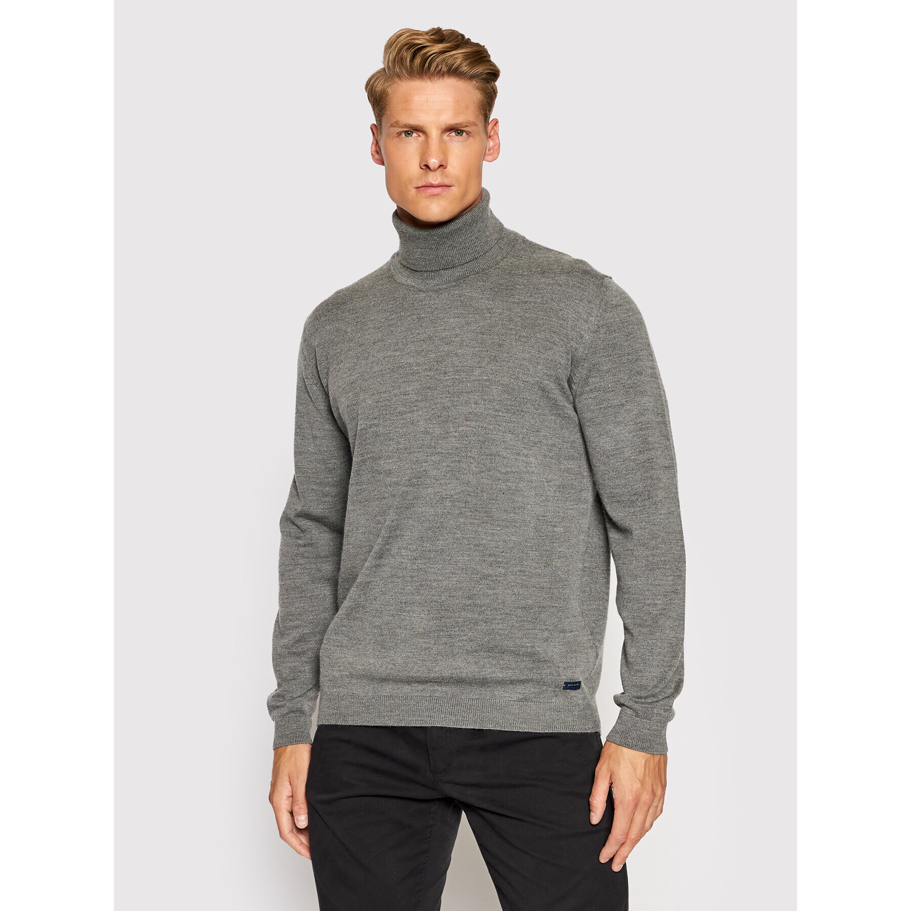 Pierre Cardin Поло 55603/000/12540 Сив Regular Fit - Pepit.bg