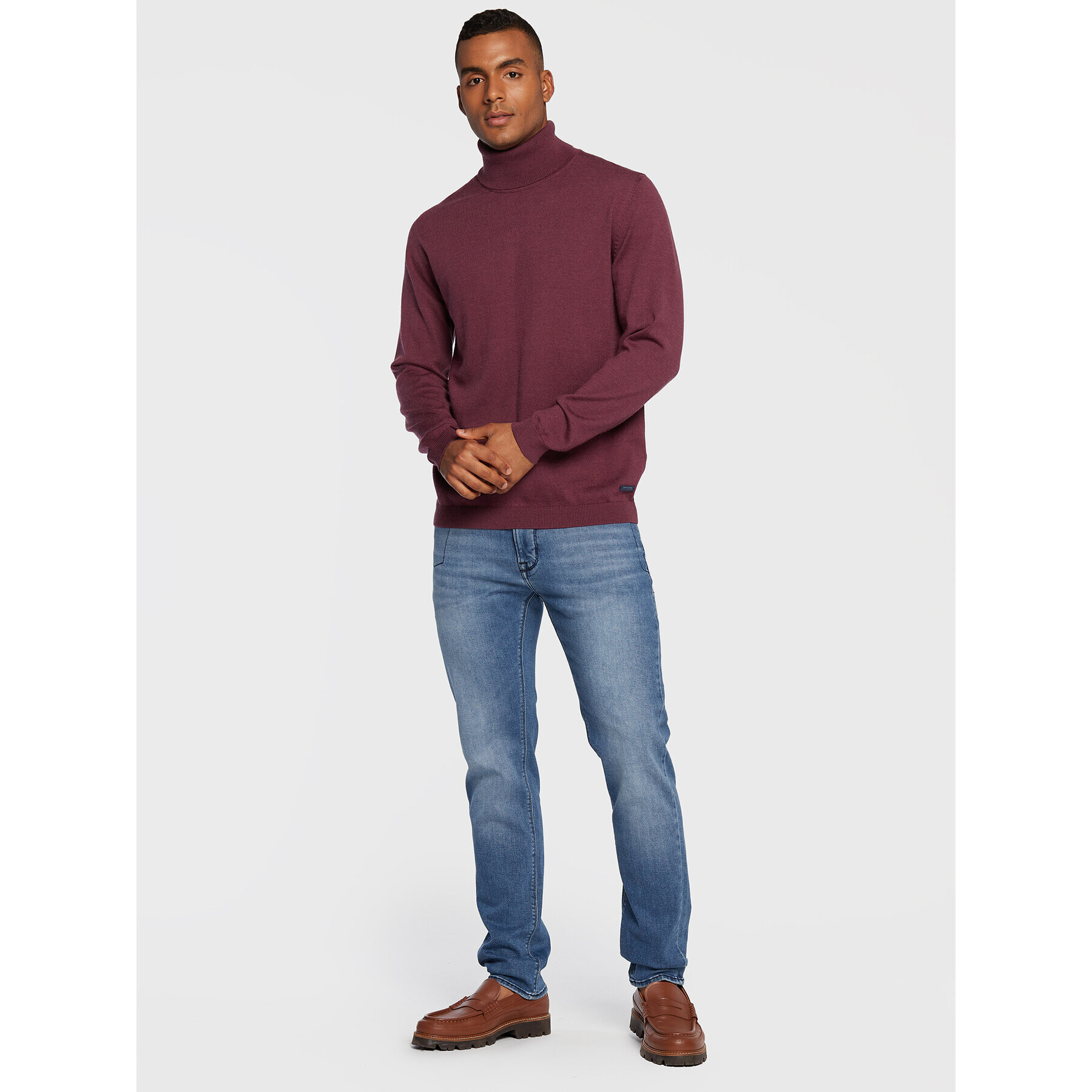 Pierre Cardin Поло C5 50303/000/5018 Бордо Regular Fit - Pepit.bg