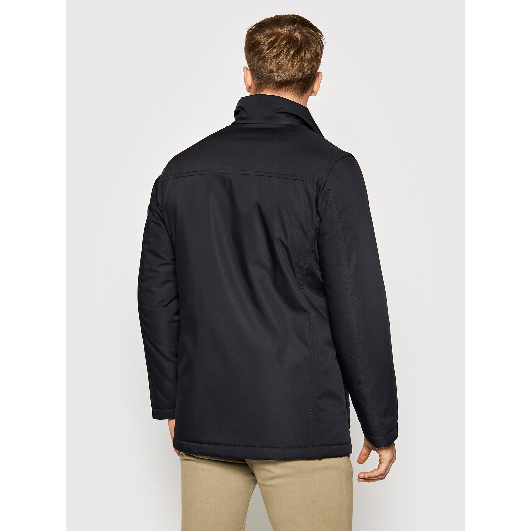Pierre Cardin Пухено яке 69340 Тъмносин Regular Fit - Pepit.bg