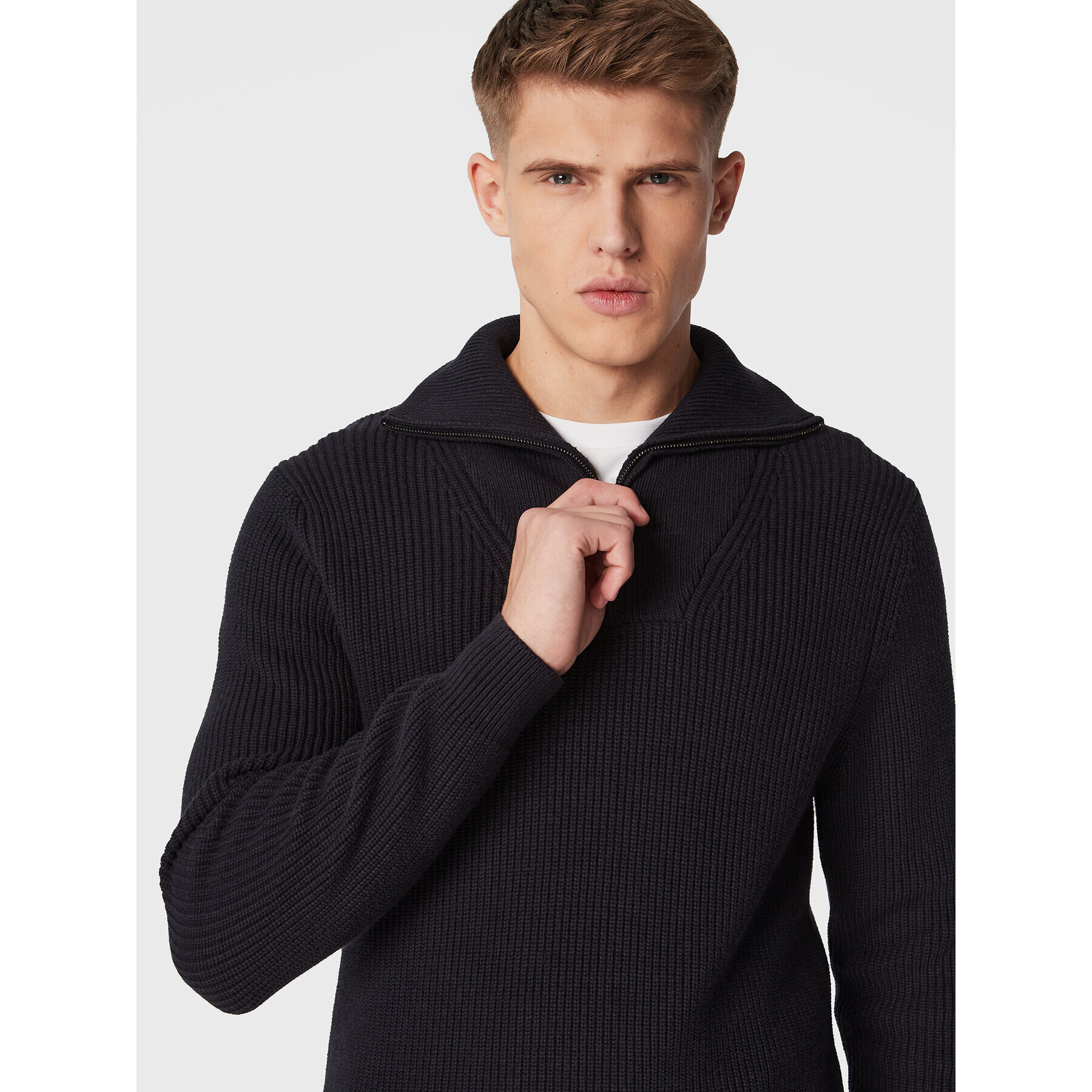 Pierre Cardin Пуловер 50162/000/5011 Тъмносин Regular Fit - Pepit.bg