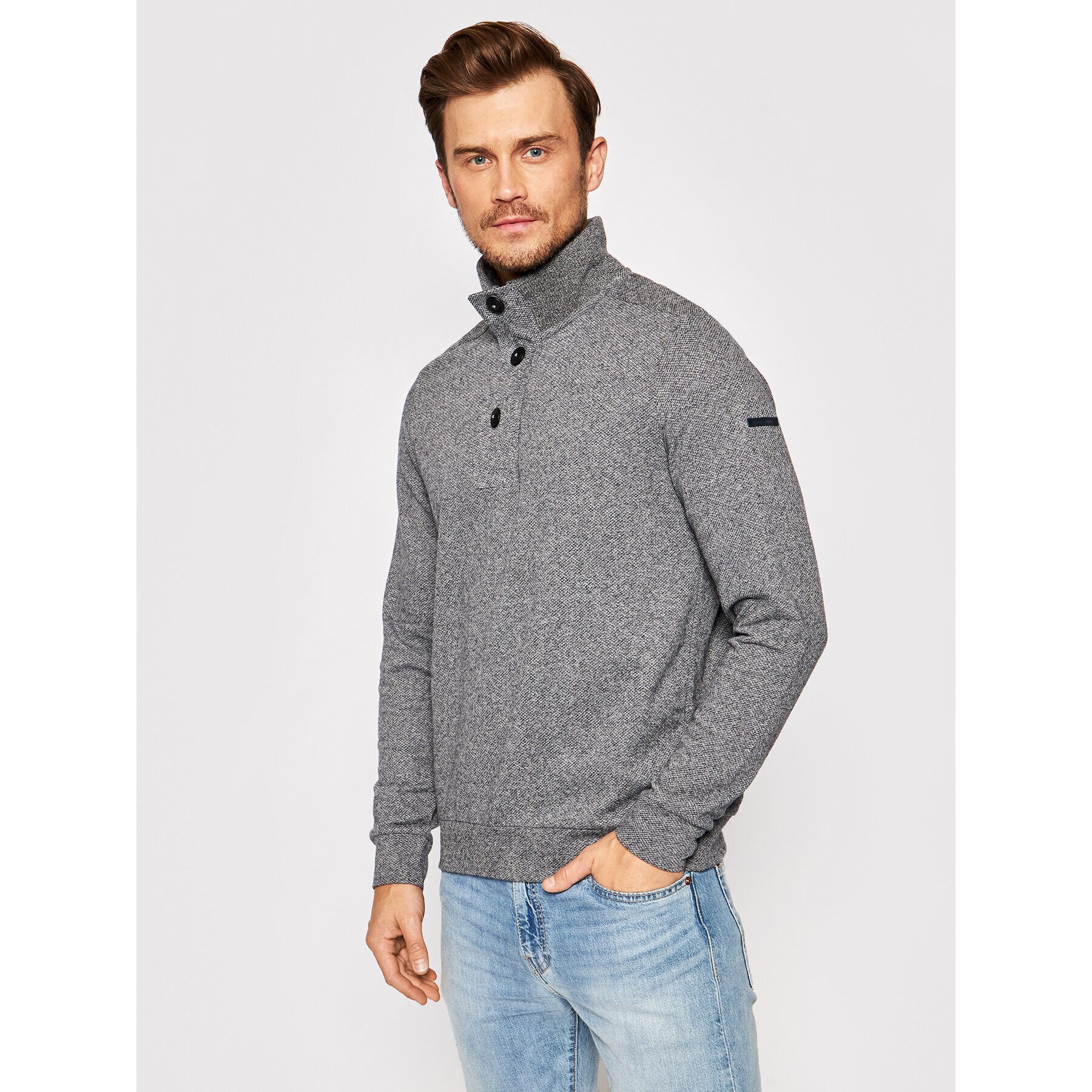 Pierre Cardin Пуловер 54756/000/12429 Сив Regular Fit - Pepit.bg