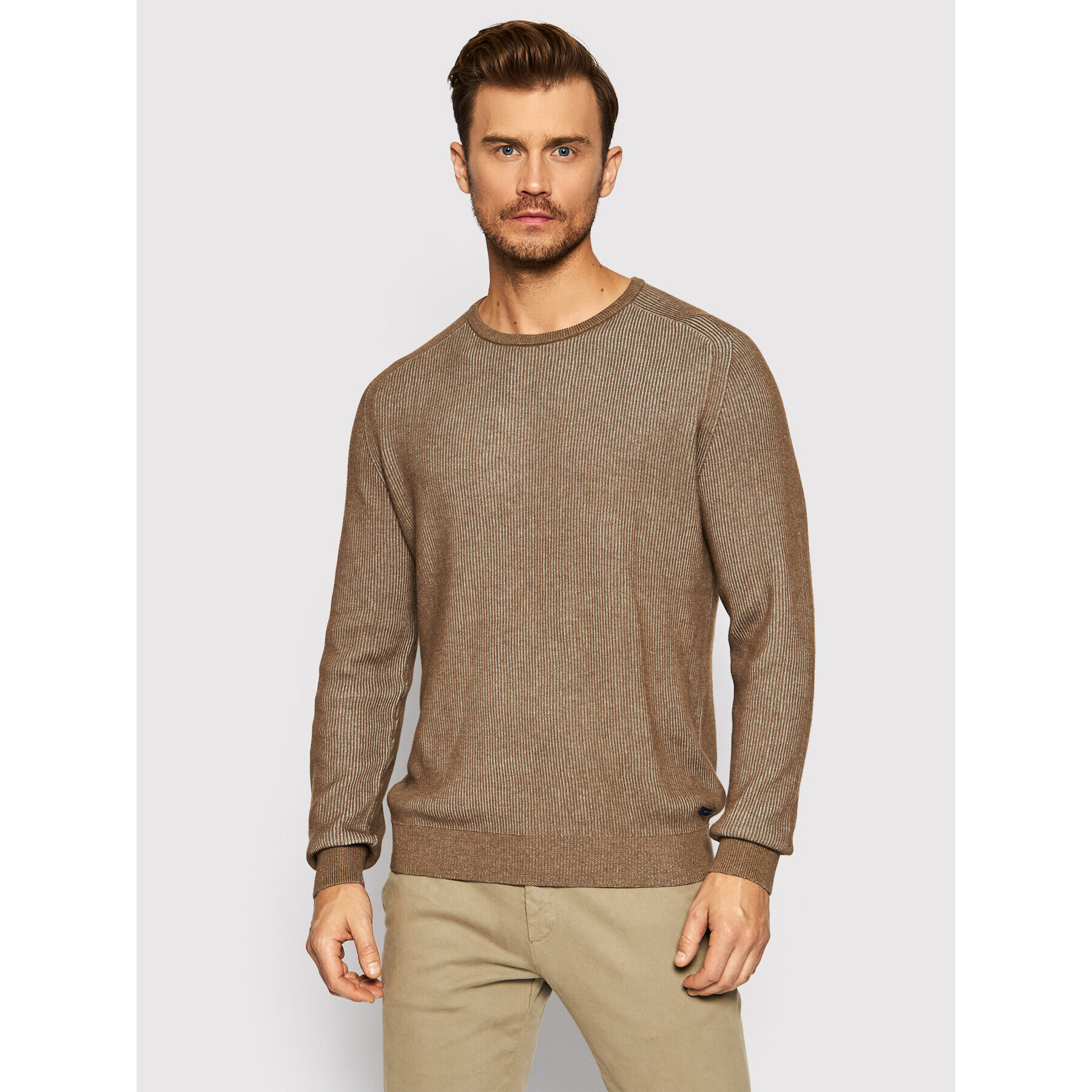Pierre Cardin Пуловер 55320/000/12549 Кафяв Regular Fit - Pepit.bg