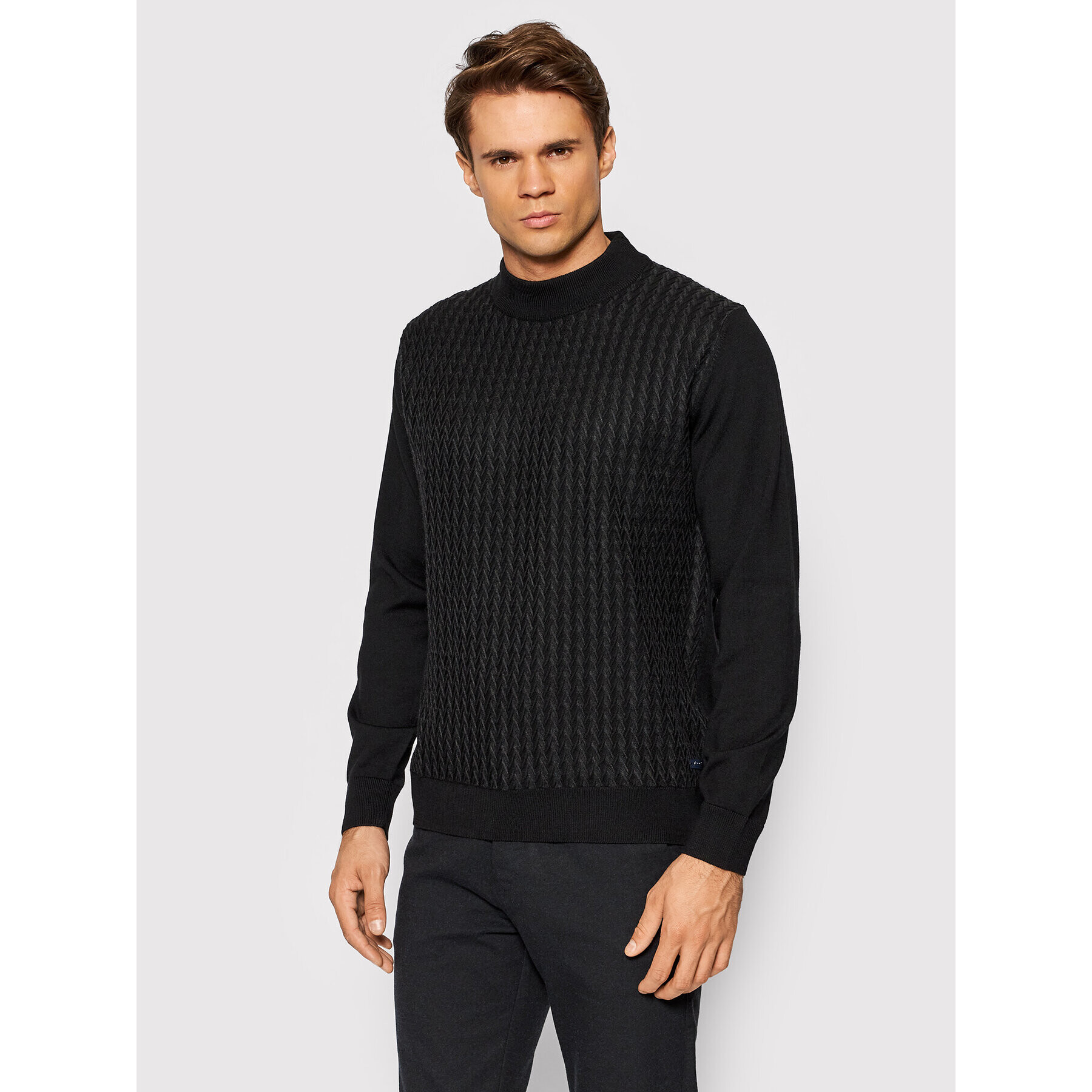 Pierre Cardin Пуловер 55422/000/12543 Черен Regular Fit - Pepit.bg
