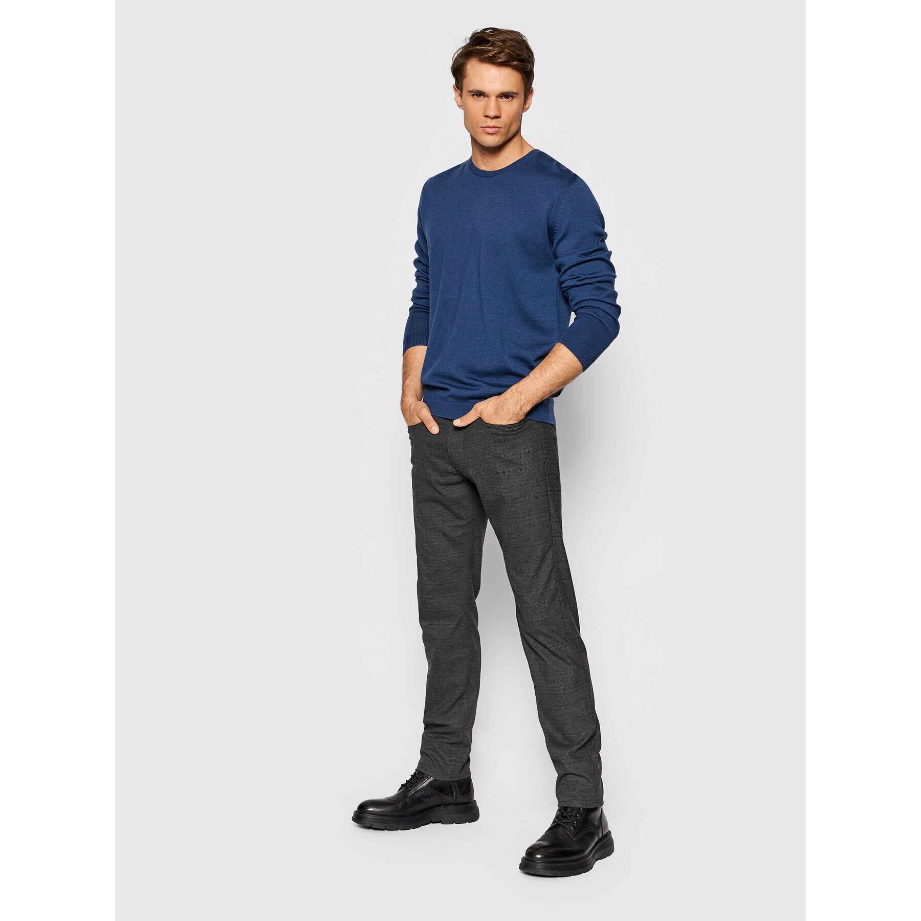 Pierre Cardin Пуловер 55600/000/12540 Син Regular Fit - Pepit.bg