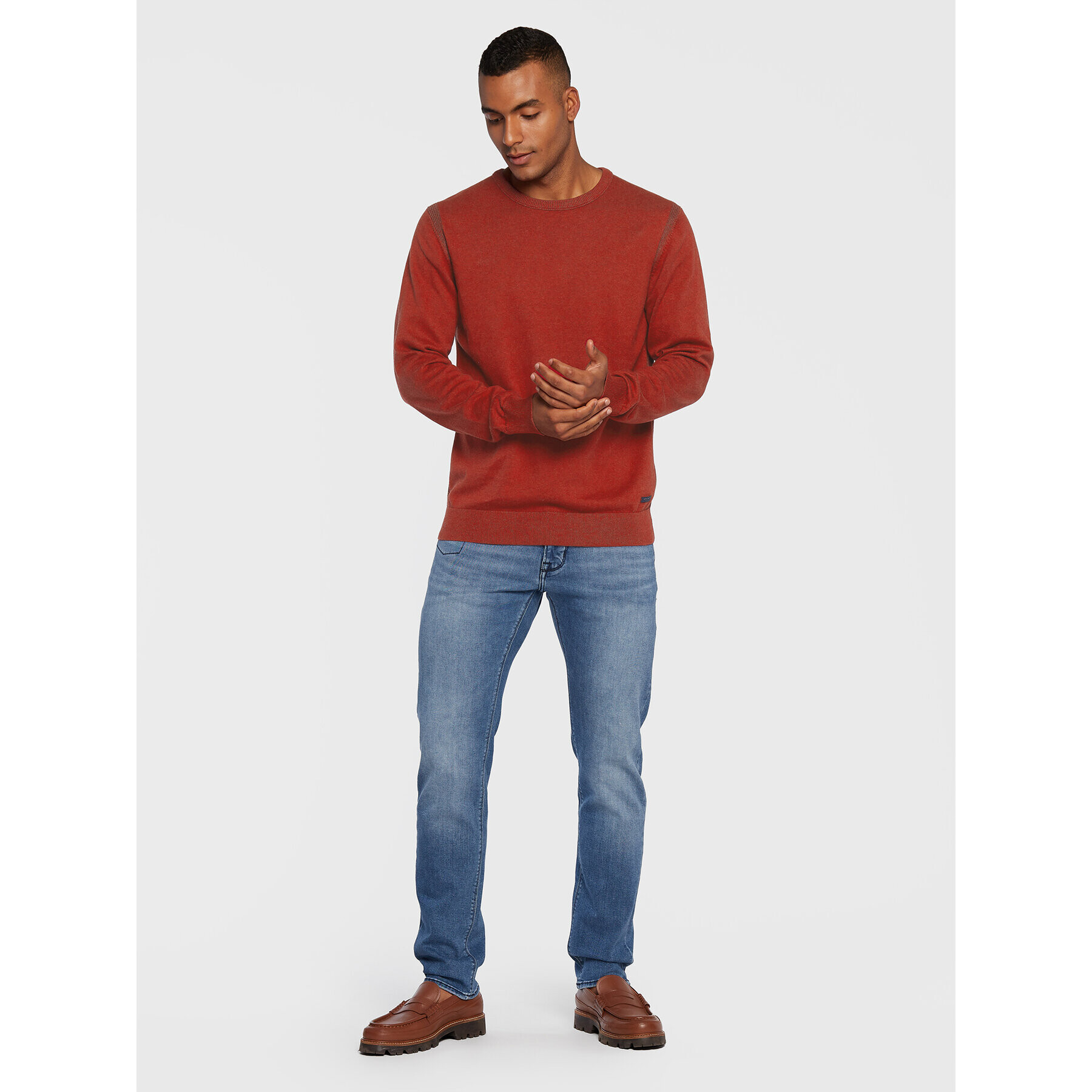 Pierre Cardin Пуловер C5 50150/000/5010 Червен Regular Fit - Pepit.bg