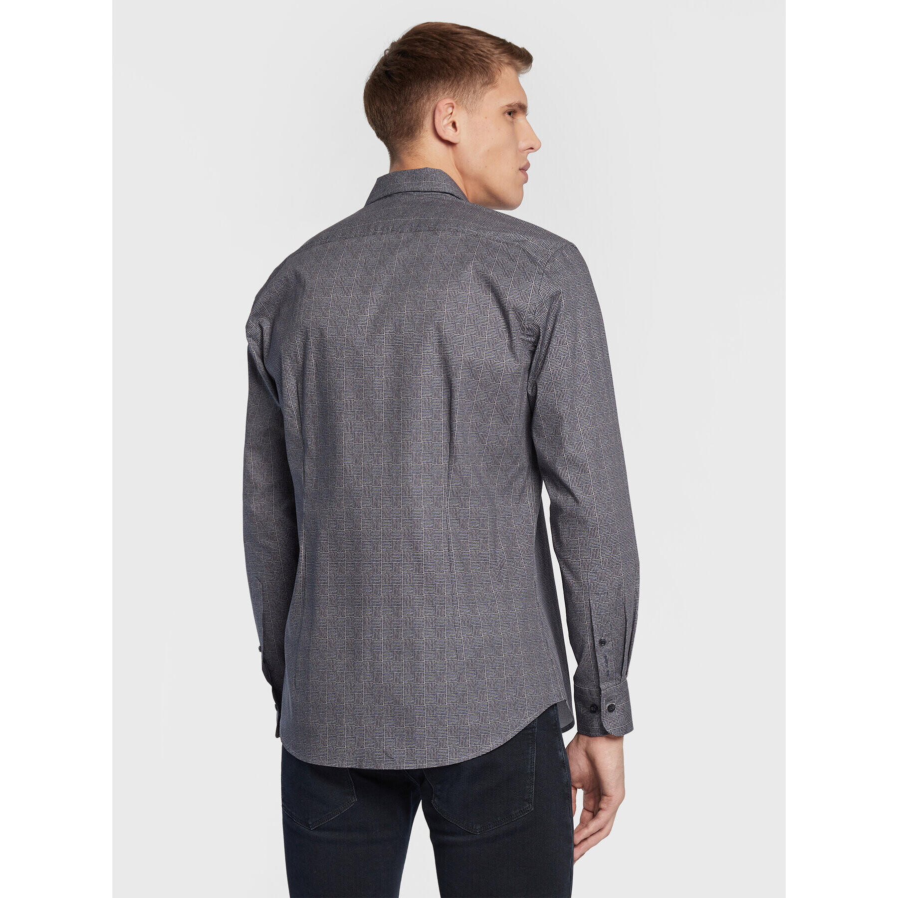 Pierre Cardin Риза 11400/000/0055 Тъмносин Tailored Fit - Pepit.bg