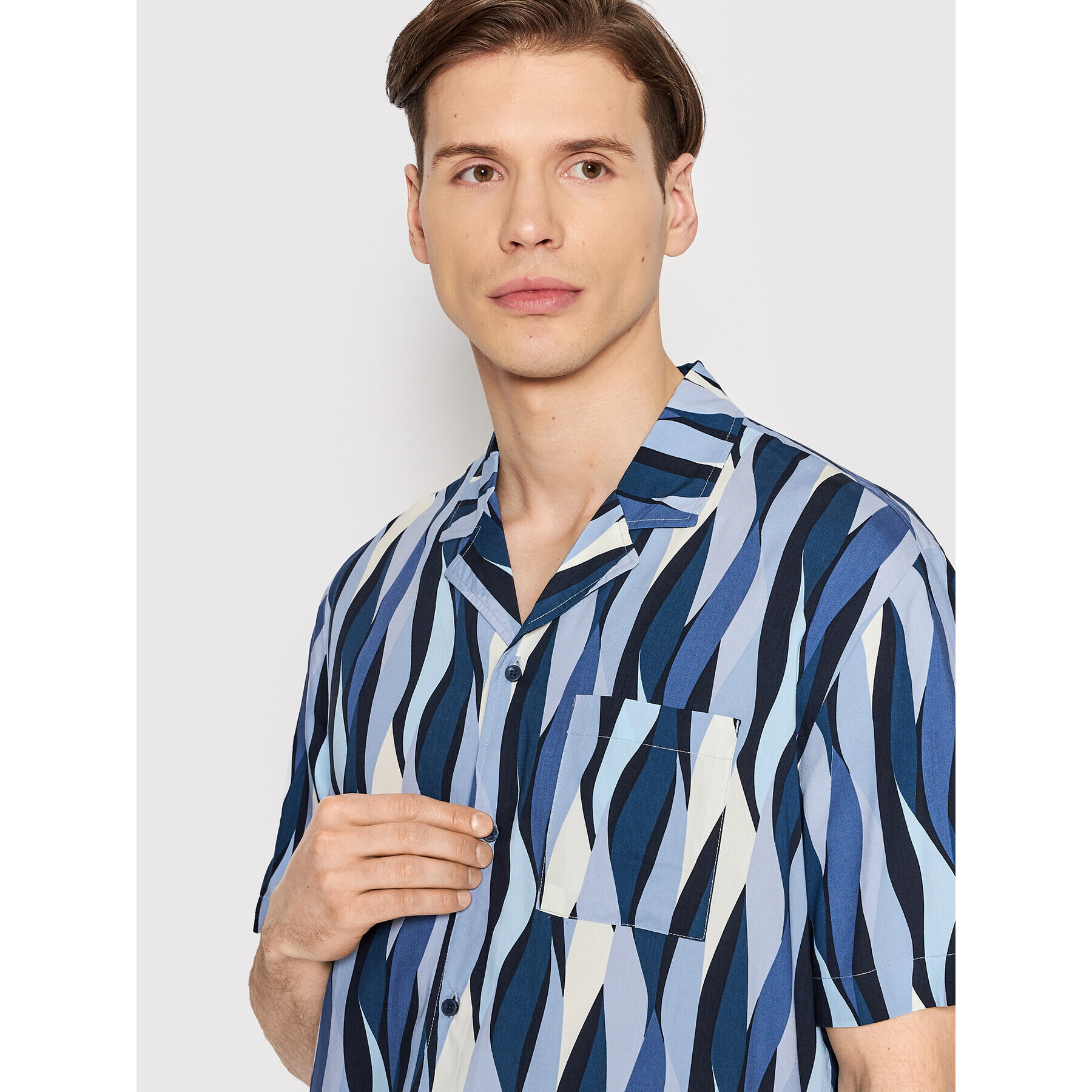 Pierre Cardin Риза 45010/000/0032 Тъмносин Regular Fit - Pepit.bg